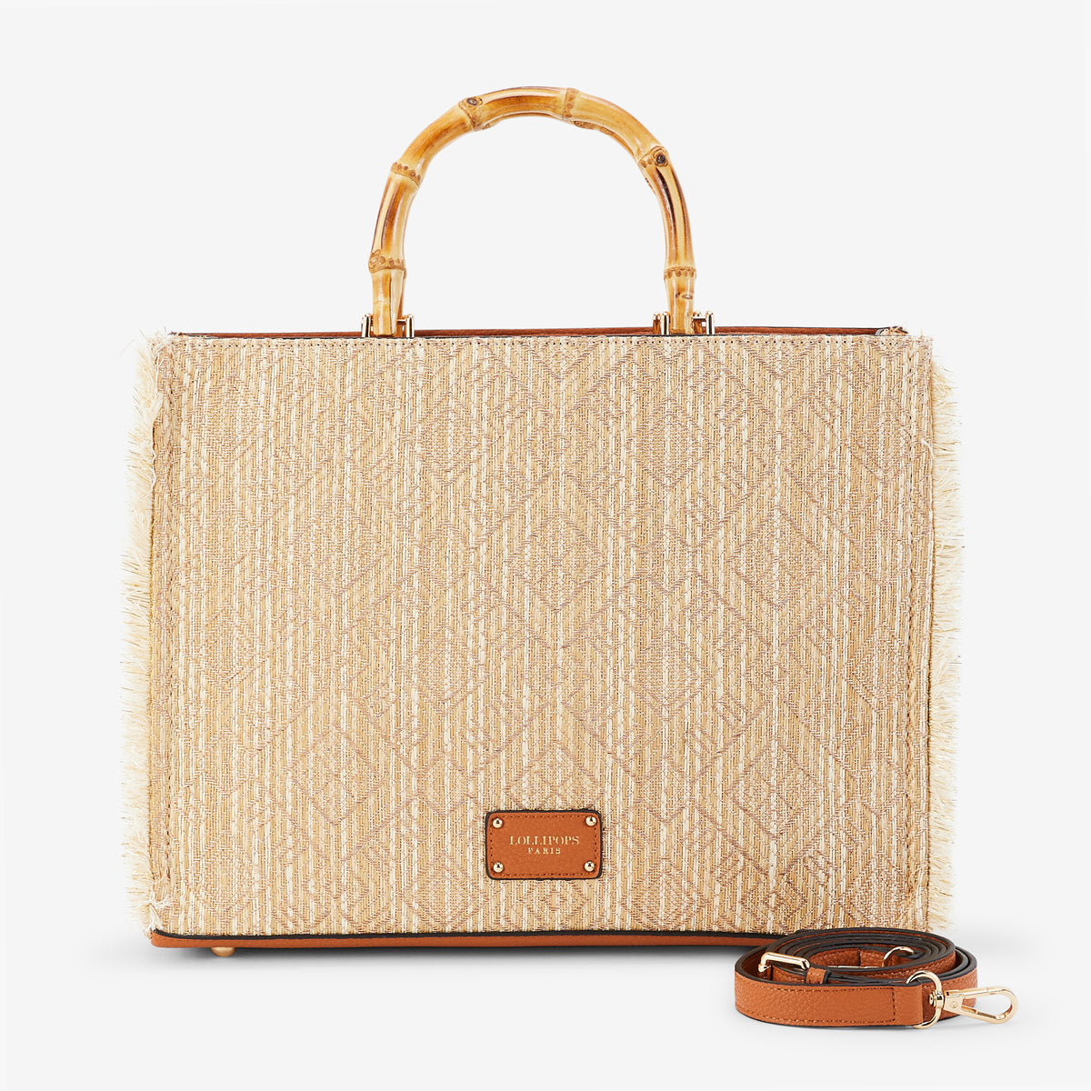 Sac shopper L doré Polly