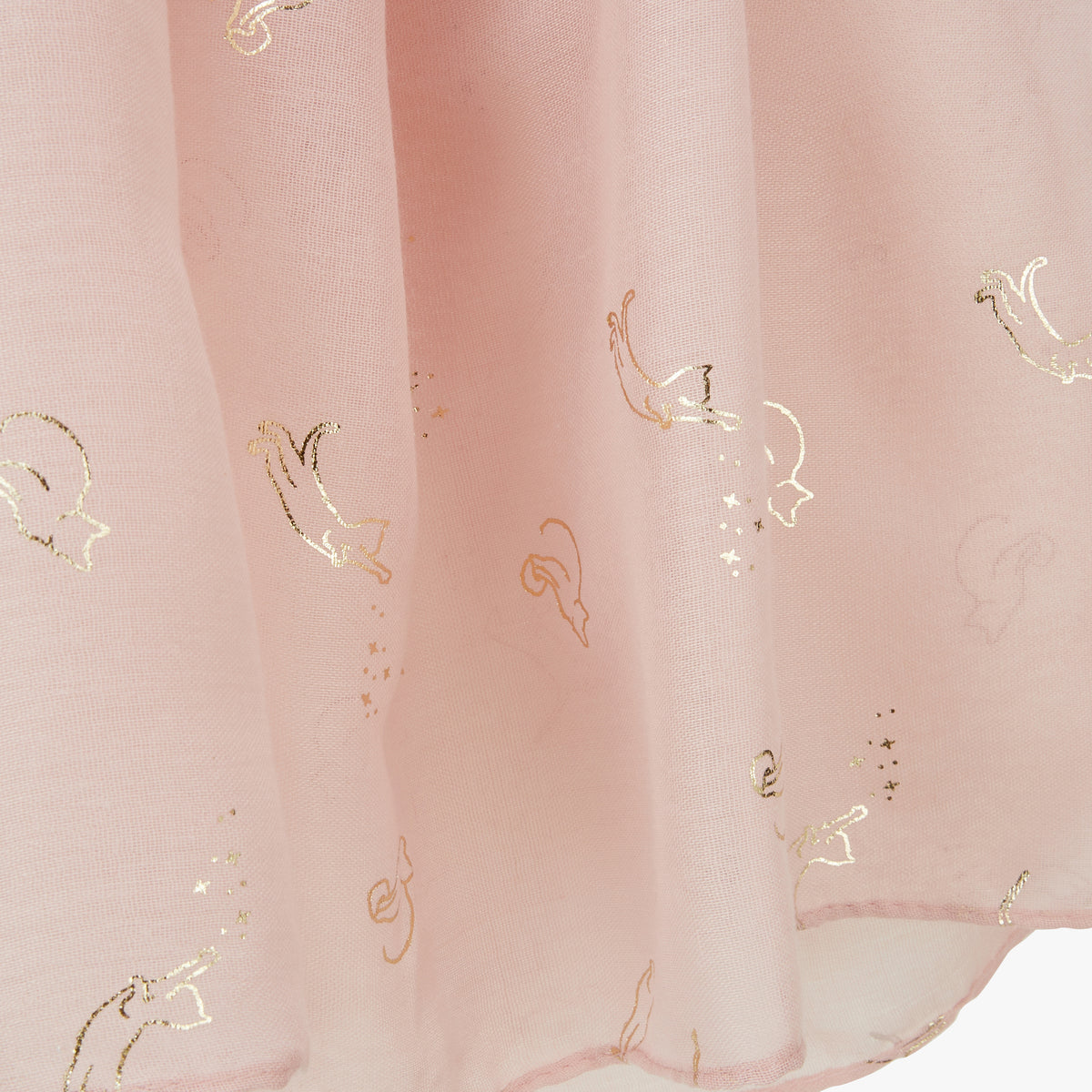 Foulard rectangulaire rose Pria