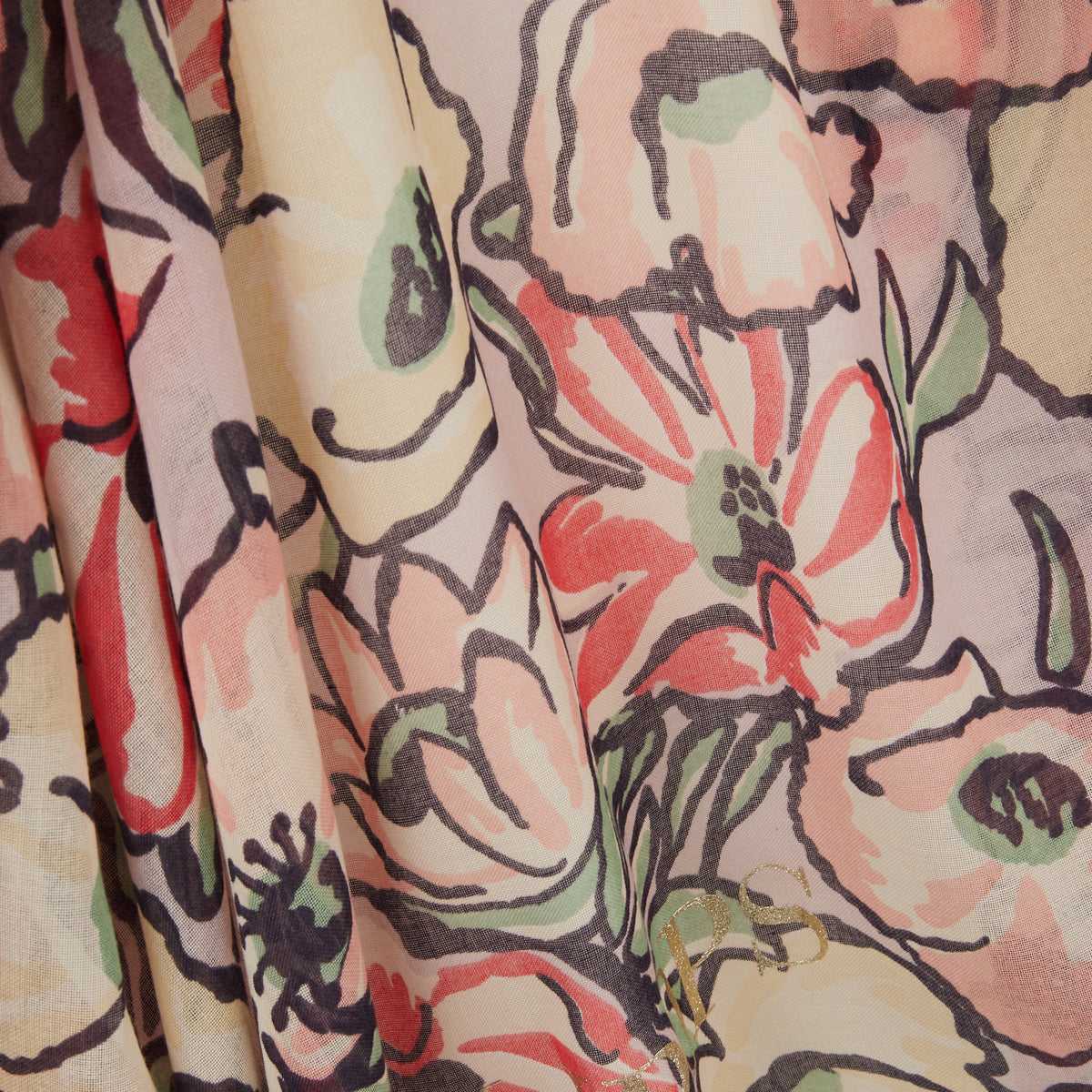 Foulard rectangulaire blanc Prunelle