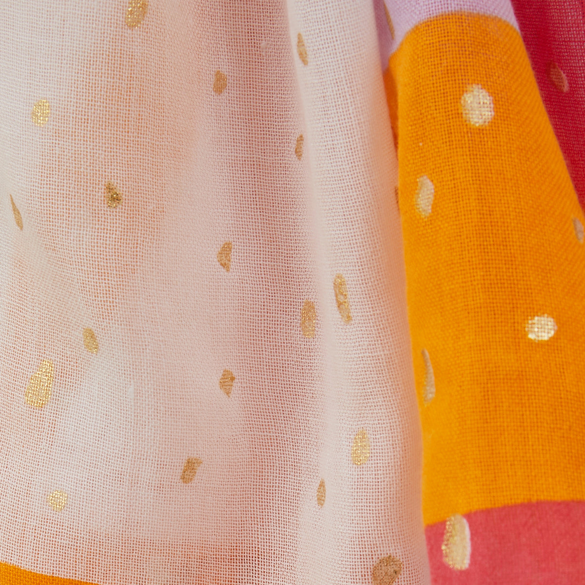 Foulard rectangulaire corail Petronilla