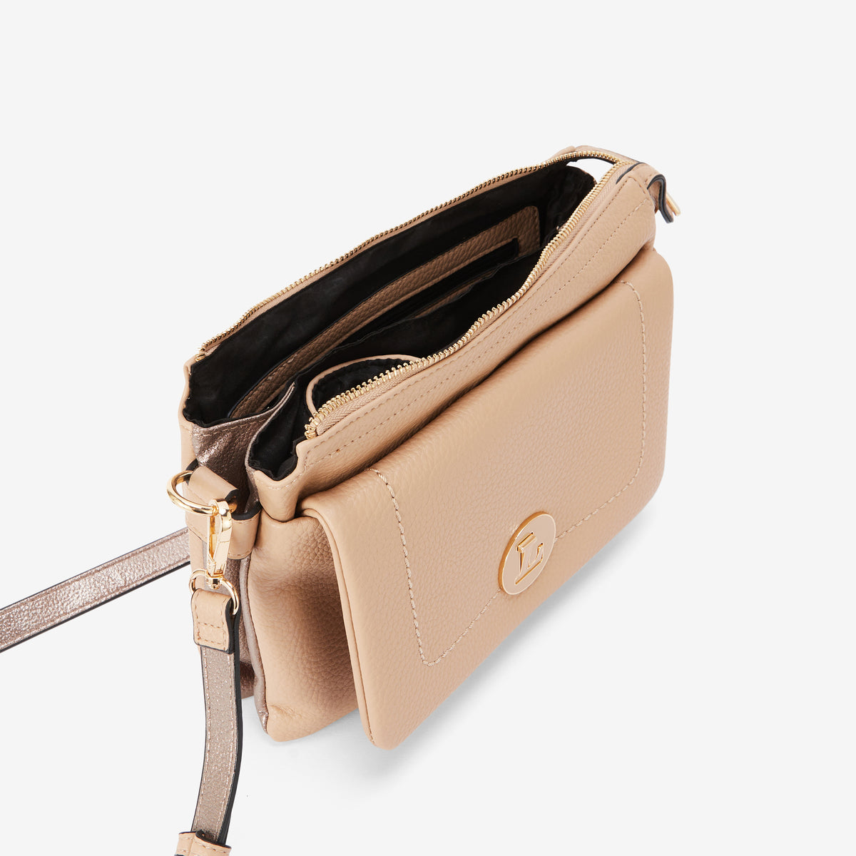 Sac multi poches M beige Rosabelle