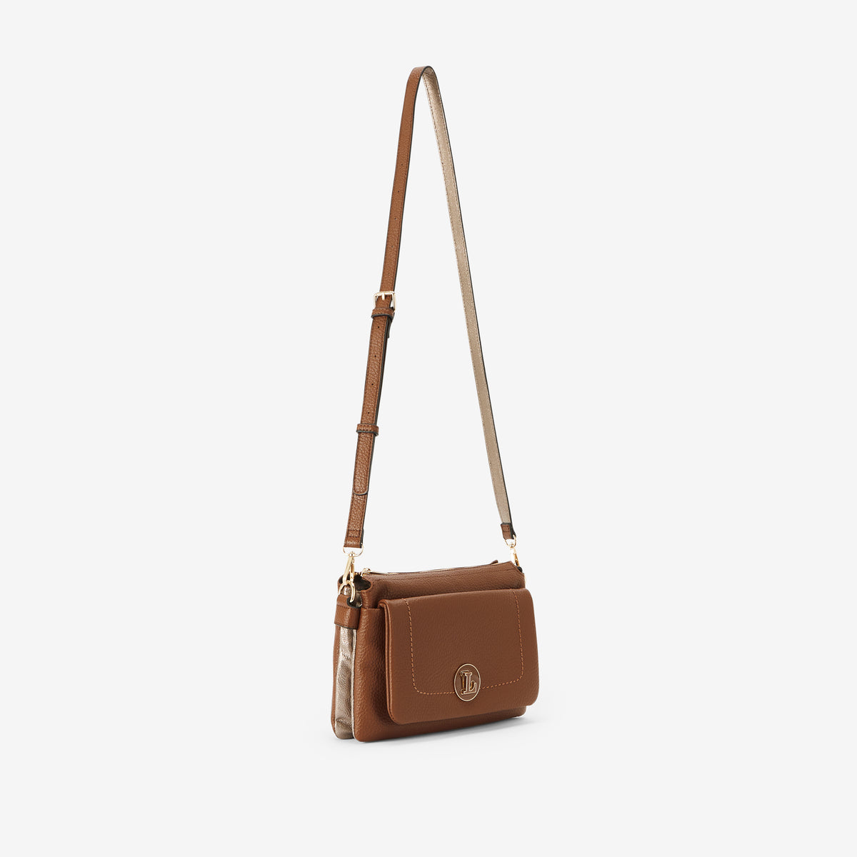 Sac multi-poches cognac Rosabelle