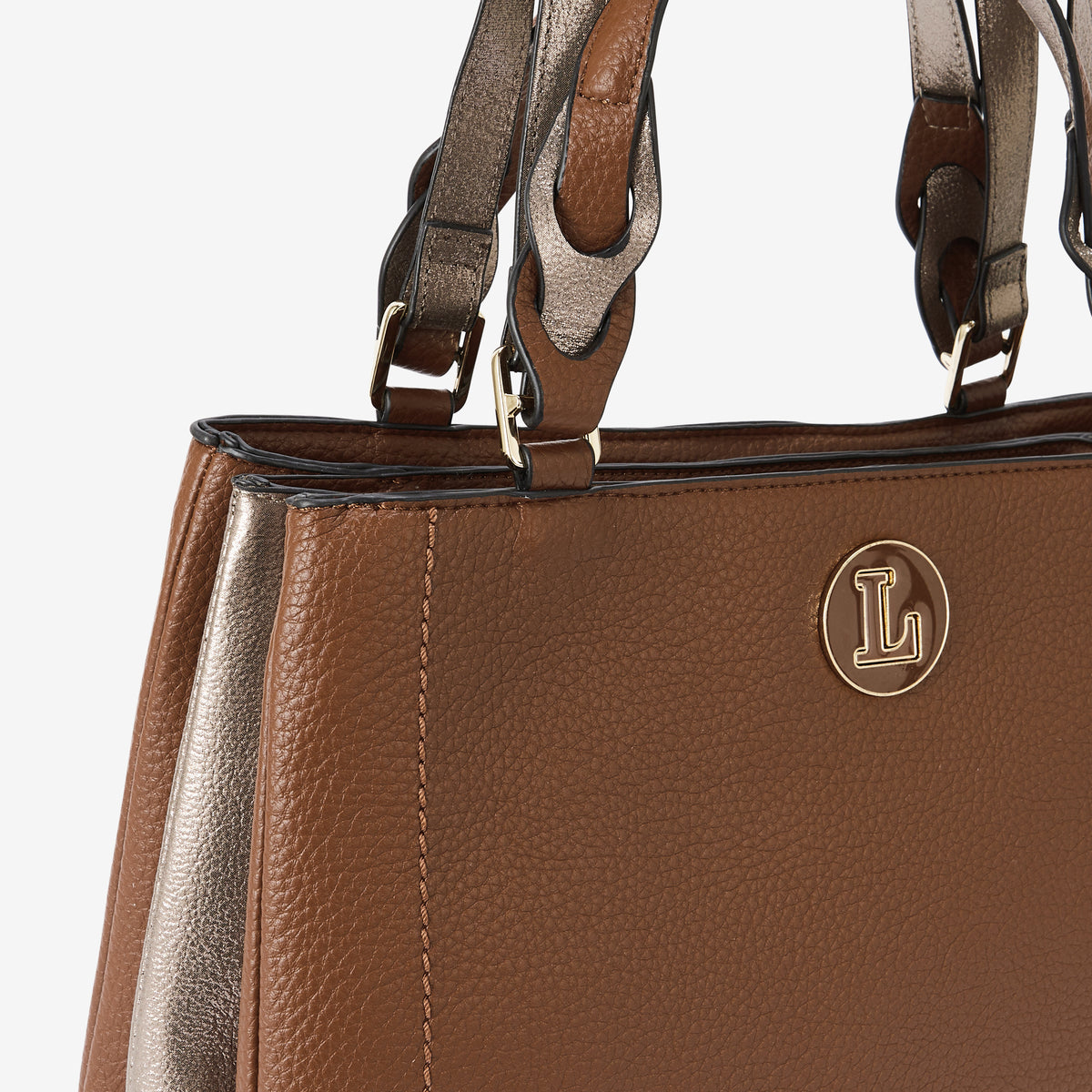 Grand sac shopper cognac Rosabelle