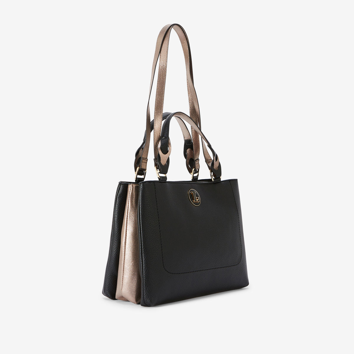 Grand sac shopper noir Rosabelle