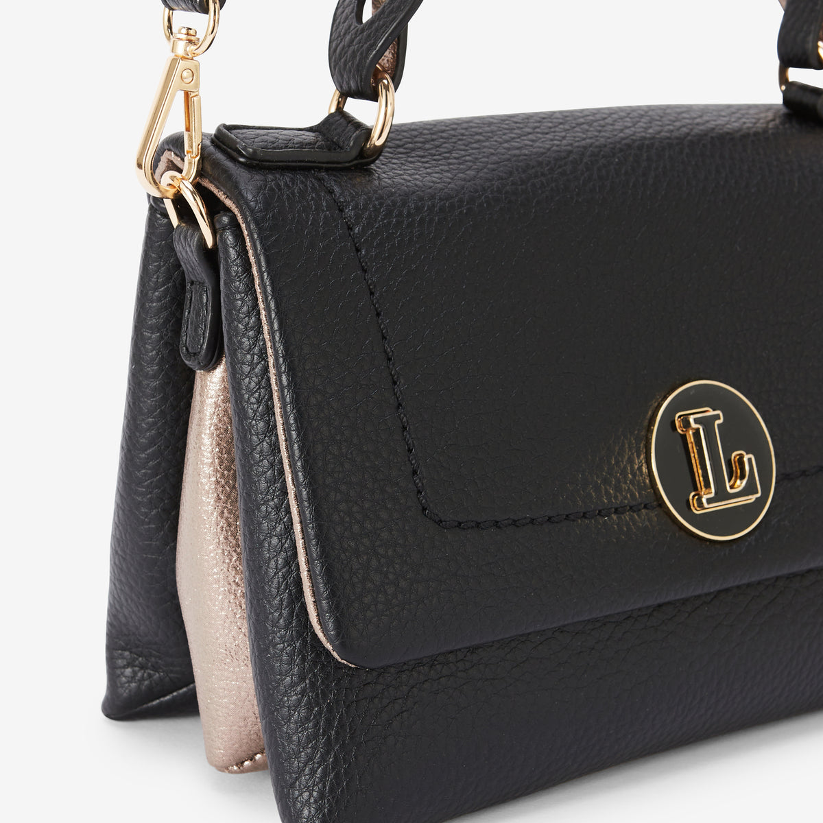 Sac porté épaule noir Rosabelle