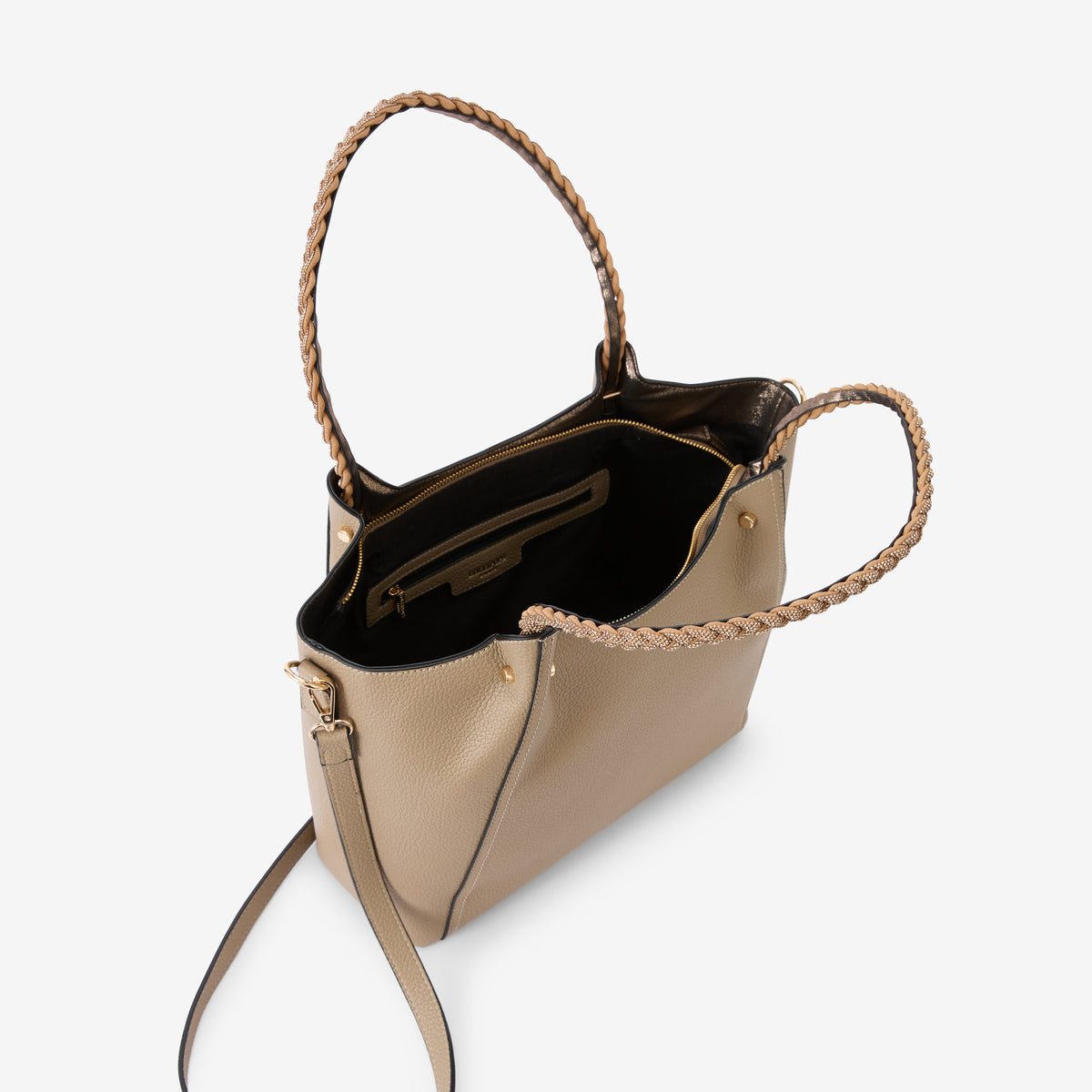 Grand sac shopper taupe Rocapina