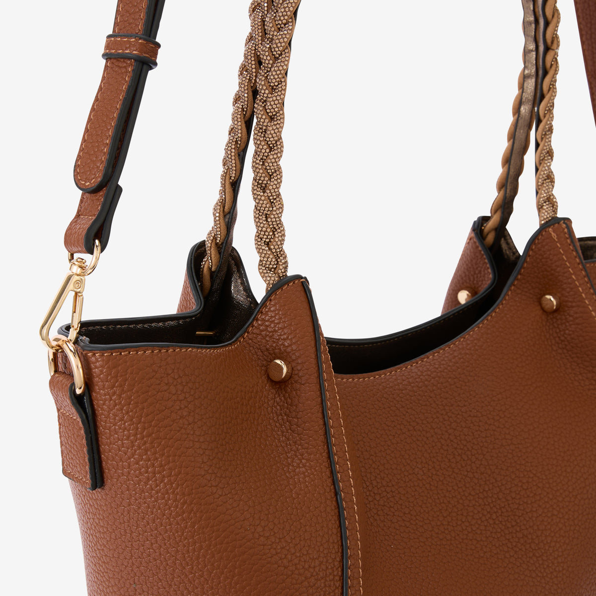 Grand sac shopper cognac Rocapina