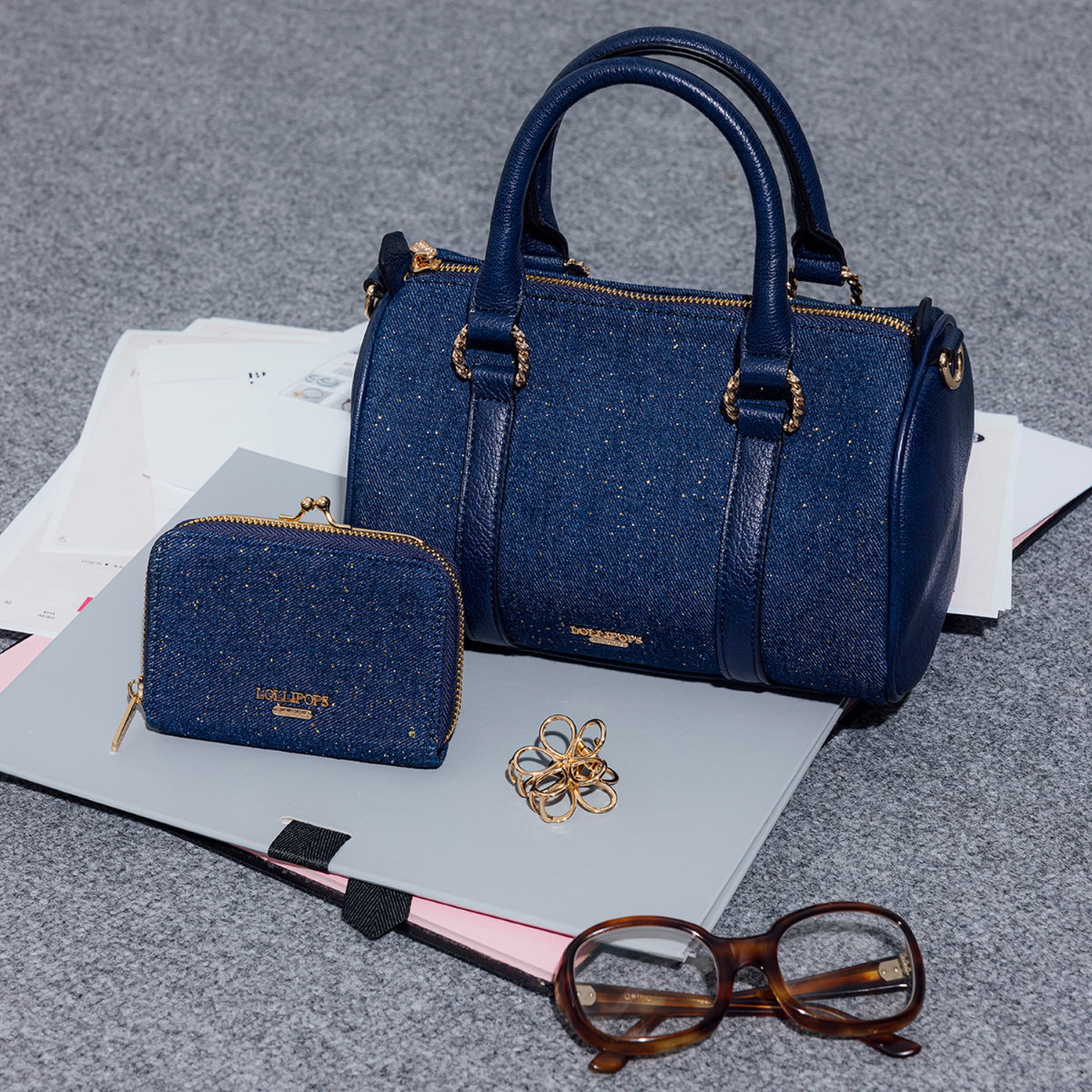 Set de 2 pinces fleur Léopard félin