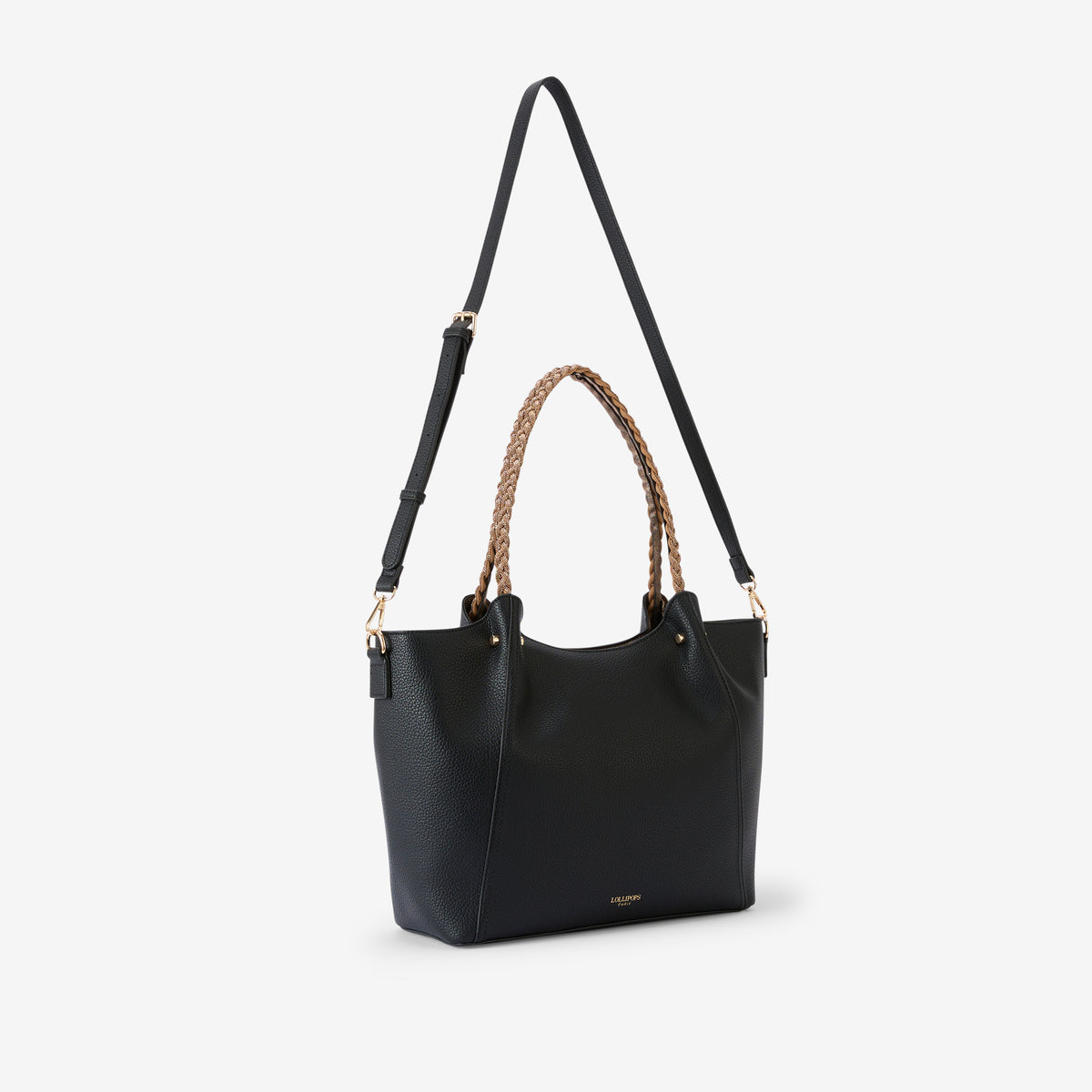 Grand sac shopper noir Rocapina
