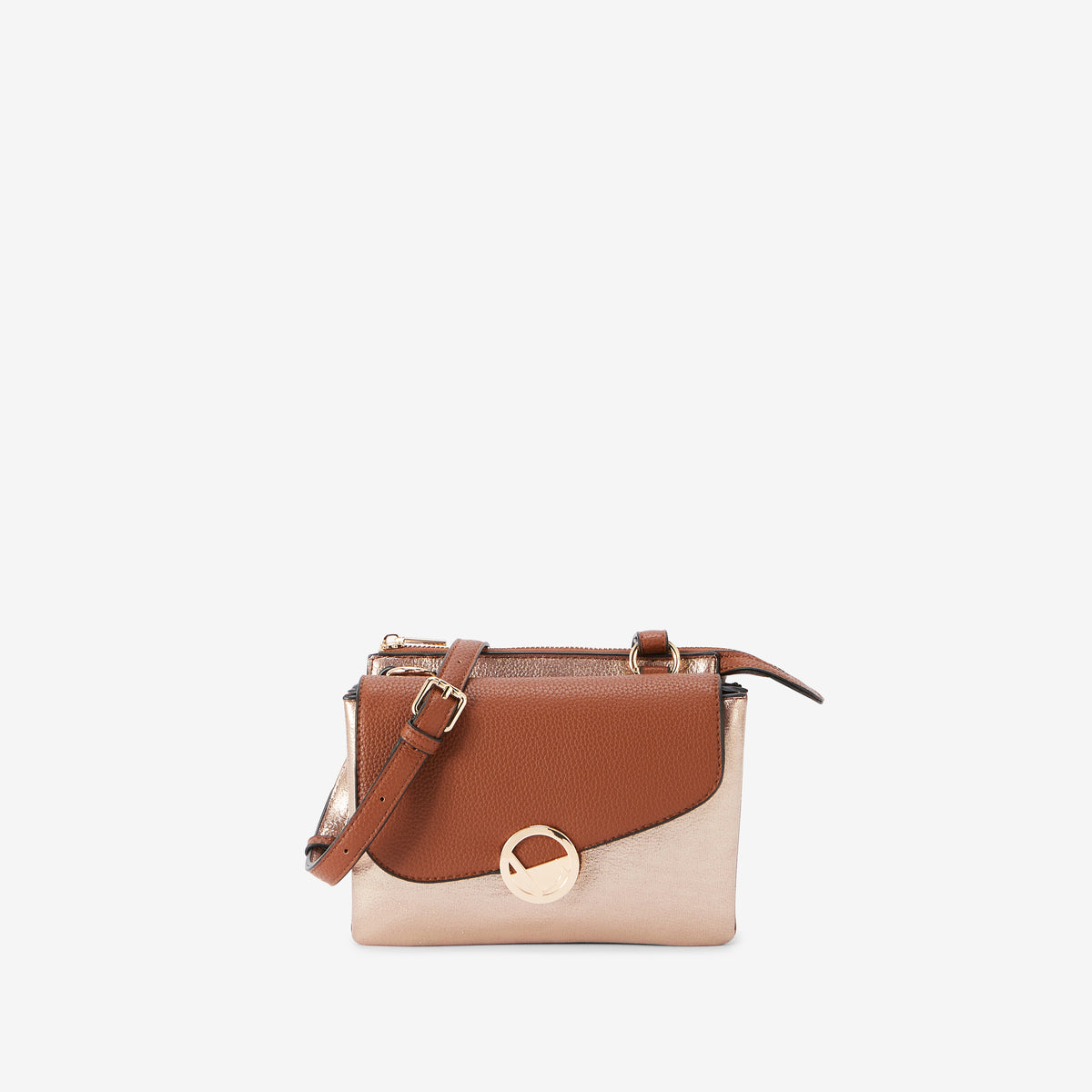 Petit sac multi poches camel Romana