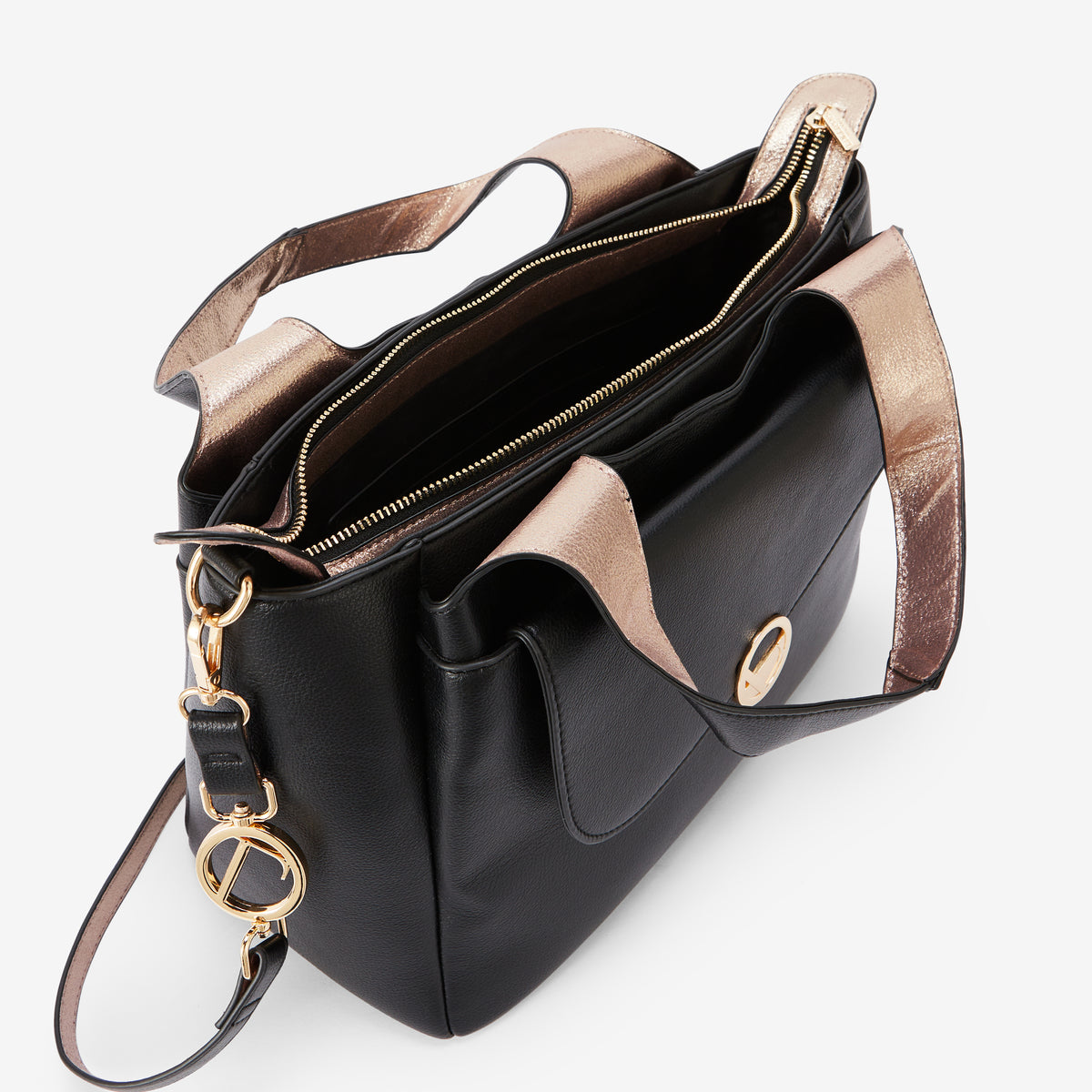 Grand sac shopper noir Romana