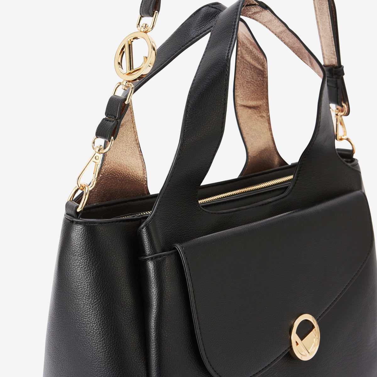 Grand sac shopper noir Romana