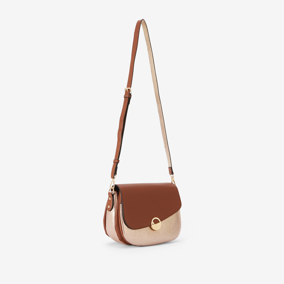 Sac porté épaule camel Romana