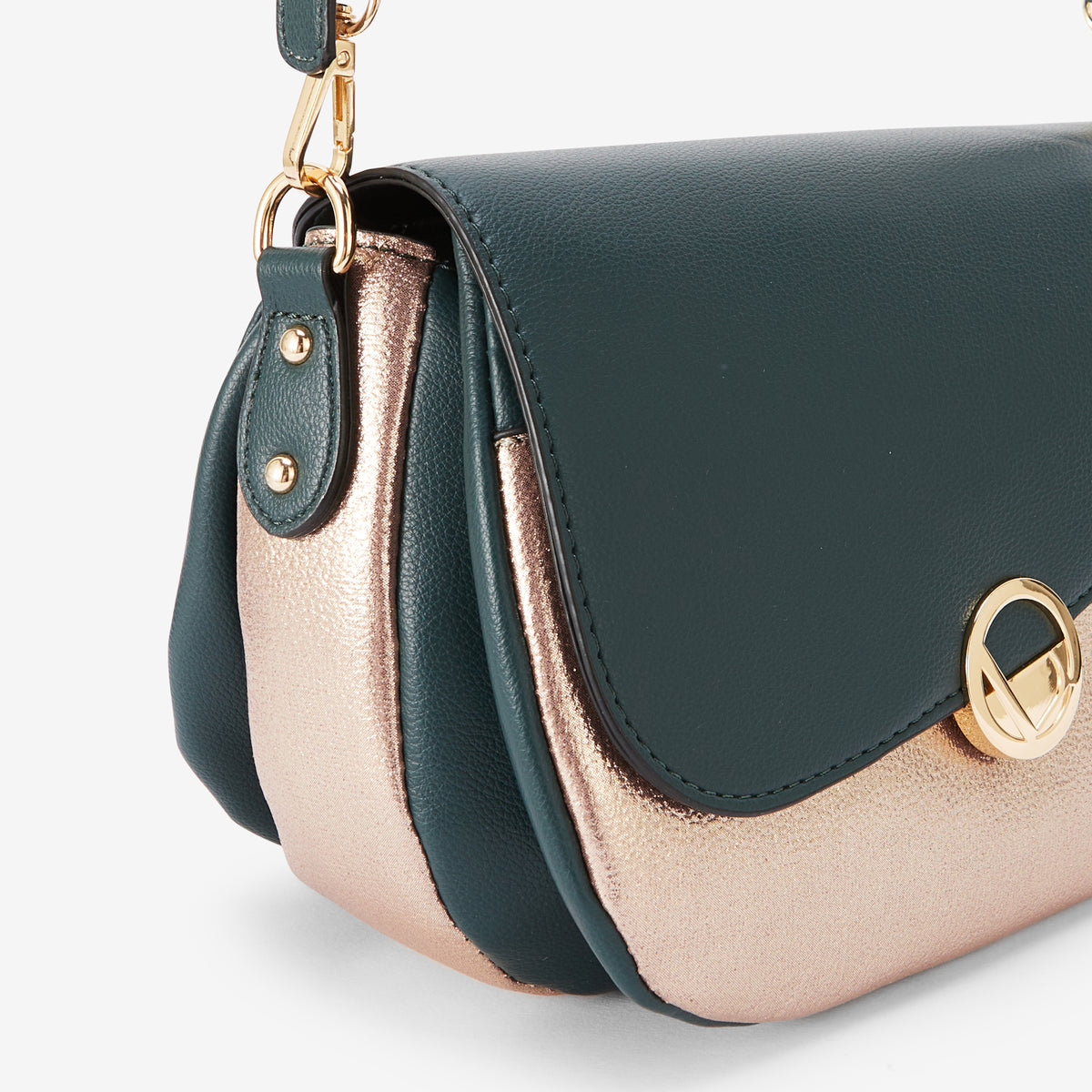 Sac porté épaule vert Romana