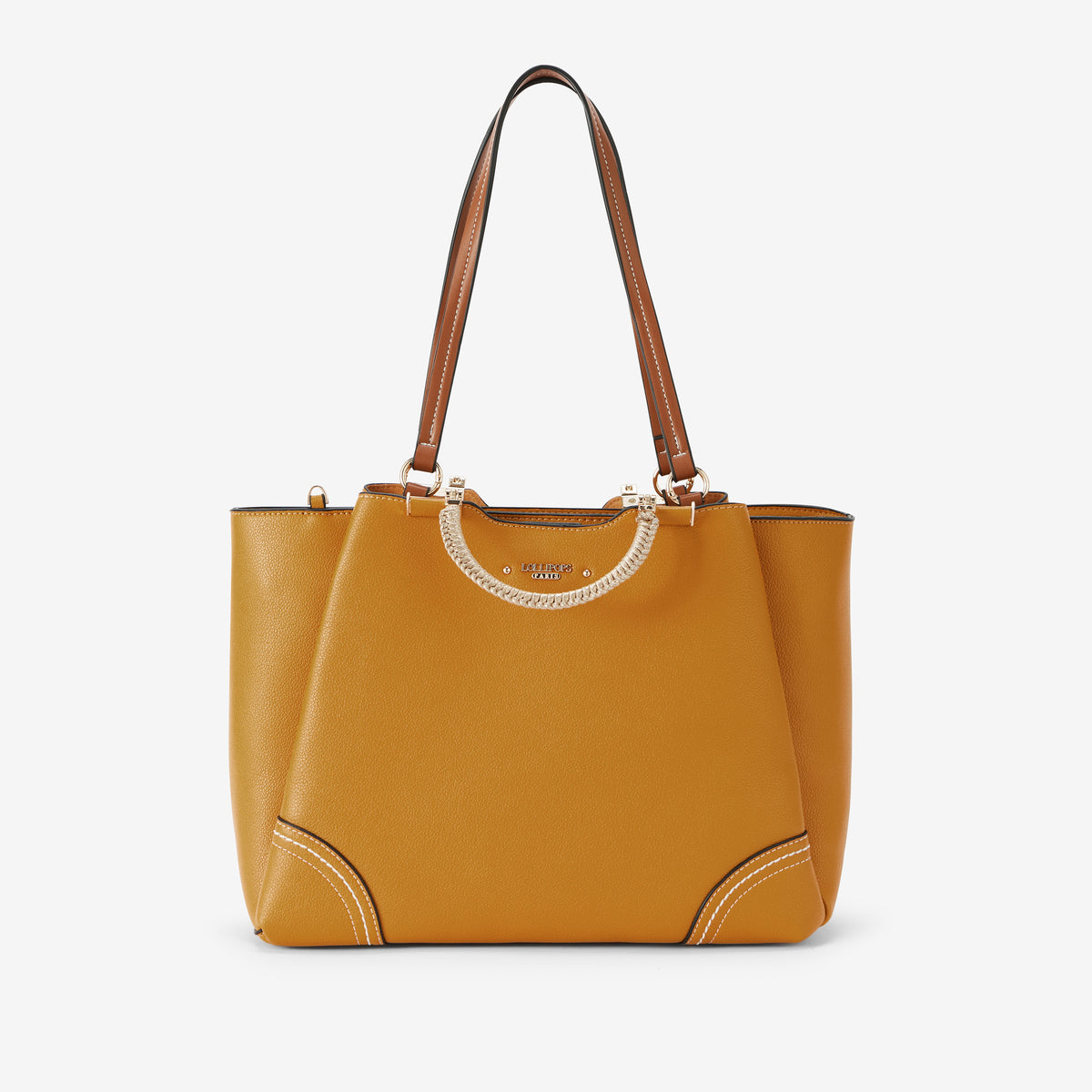 Grand sac shopper moutarde Ronnie