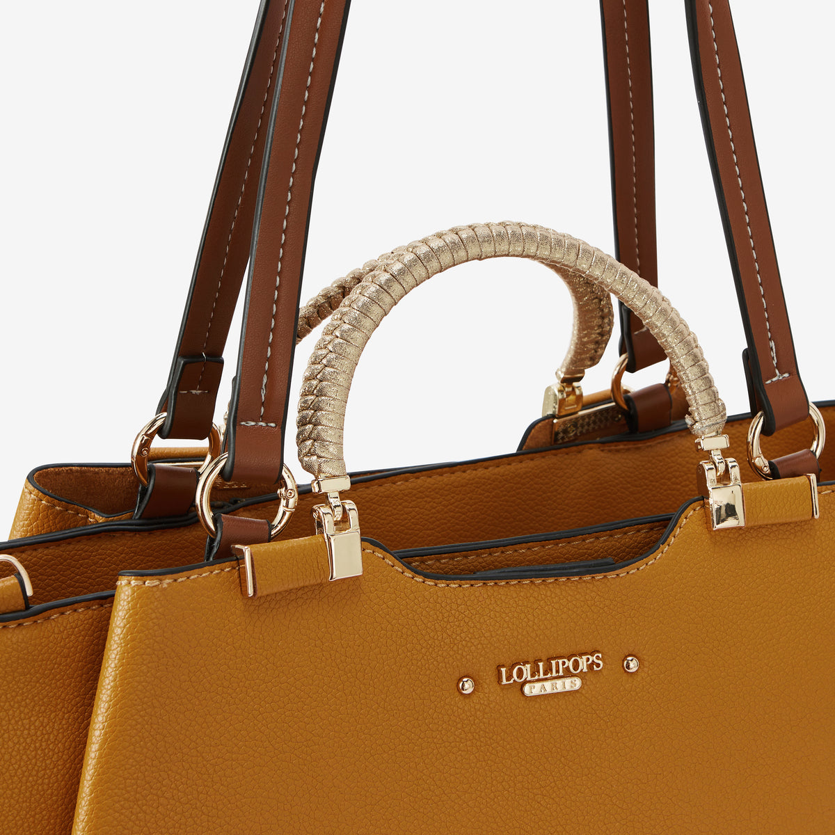 Grand sac shopper moutarde Ronnie