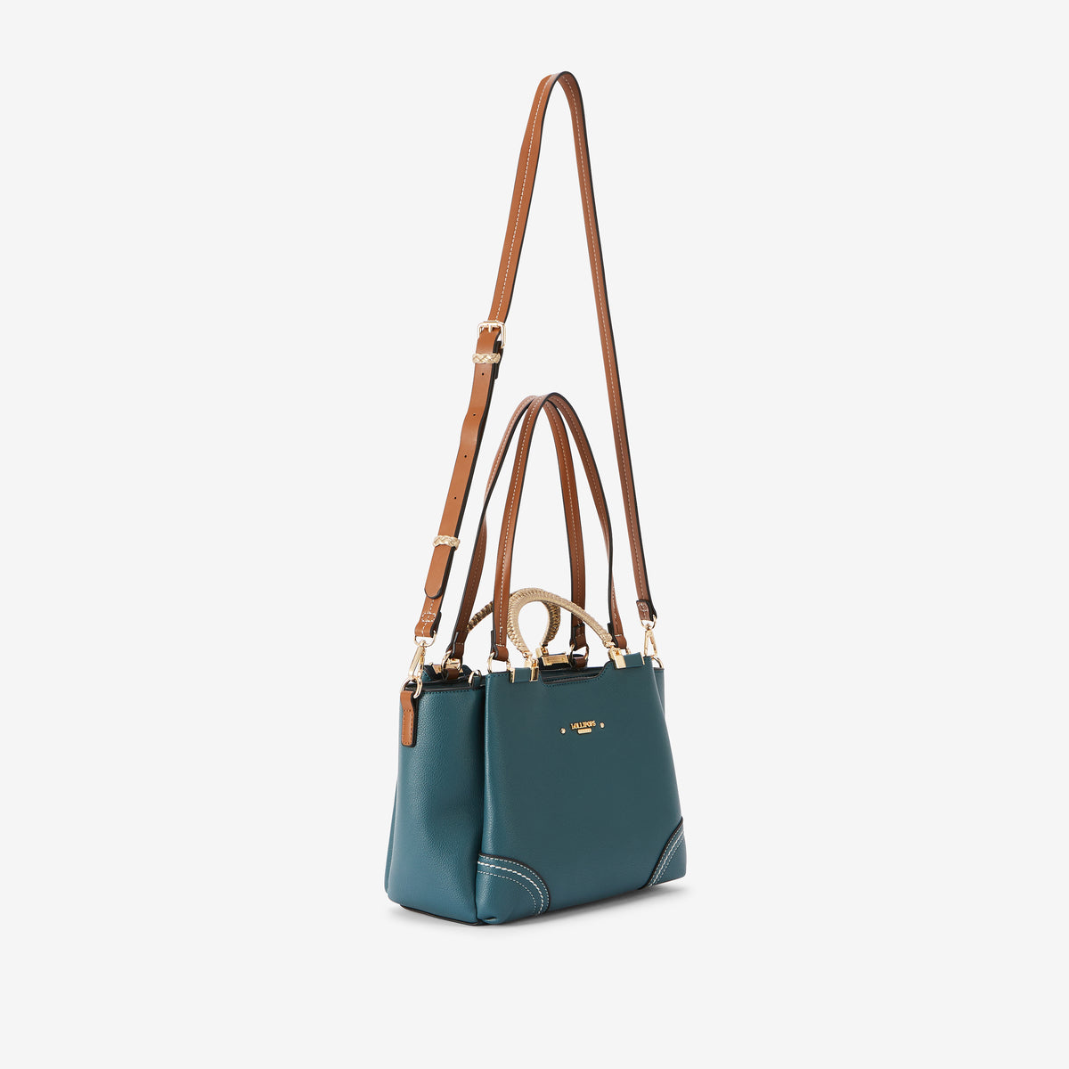 Sac shopper bleu canard Ronnie
