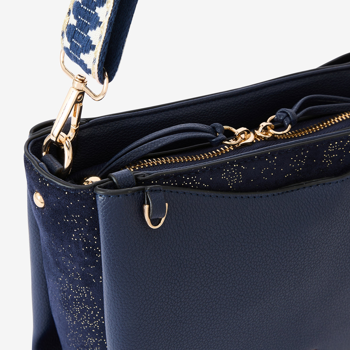 Sac multi poches bleu Roseanna
