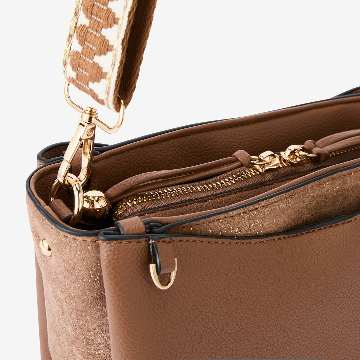 Sac multi poches taupe Roseanna