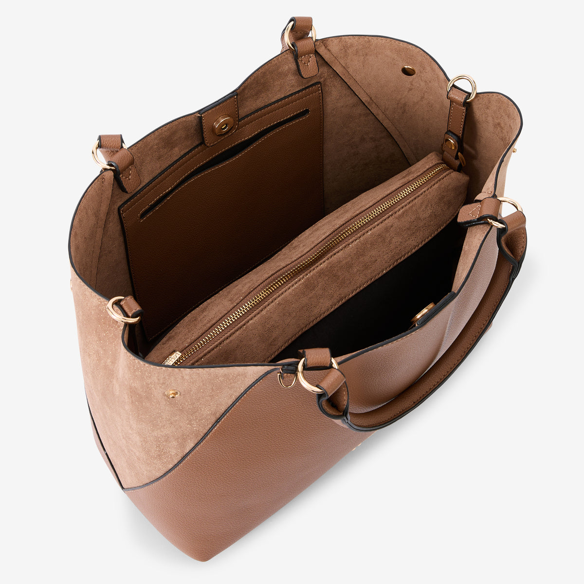 Grand sac shopper taupe Roseanna