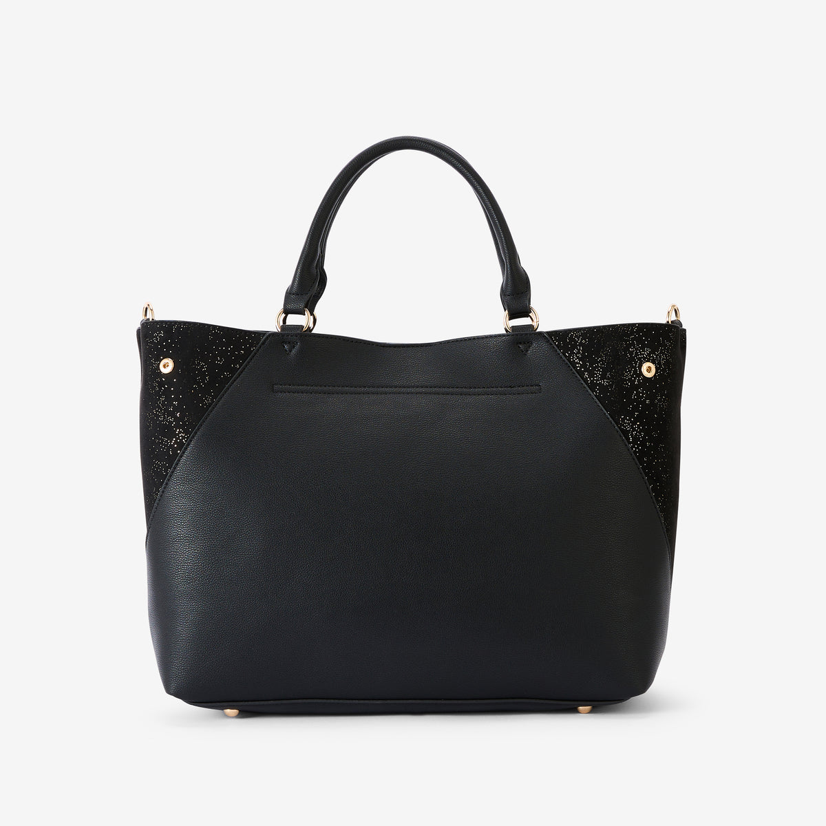 Grand sac shopper noir Roseanna