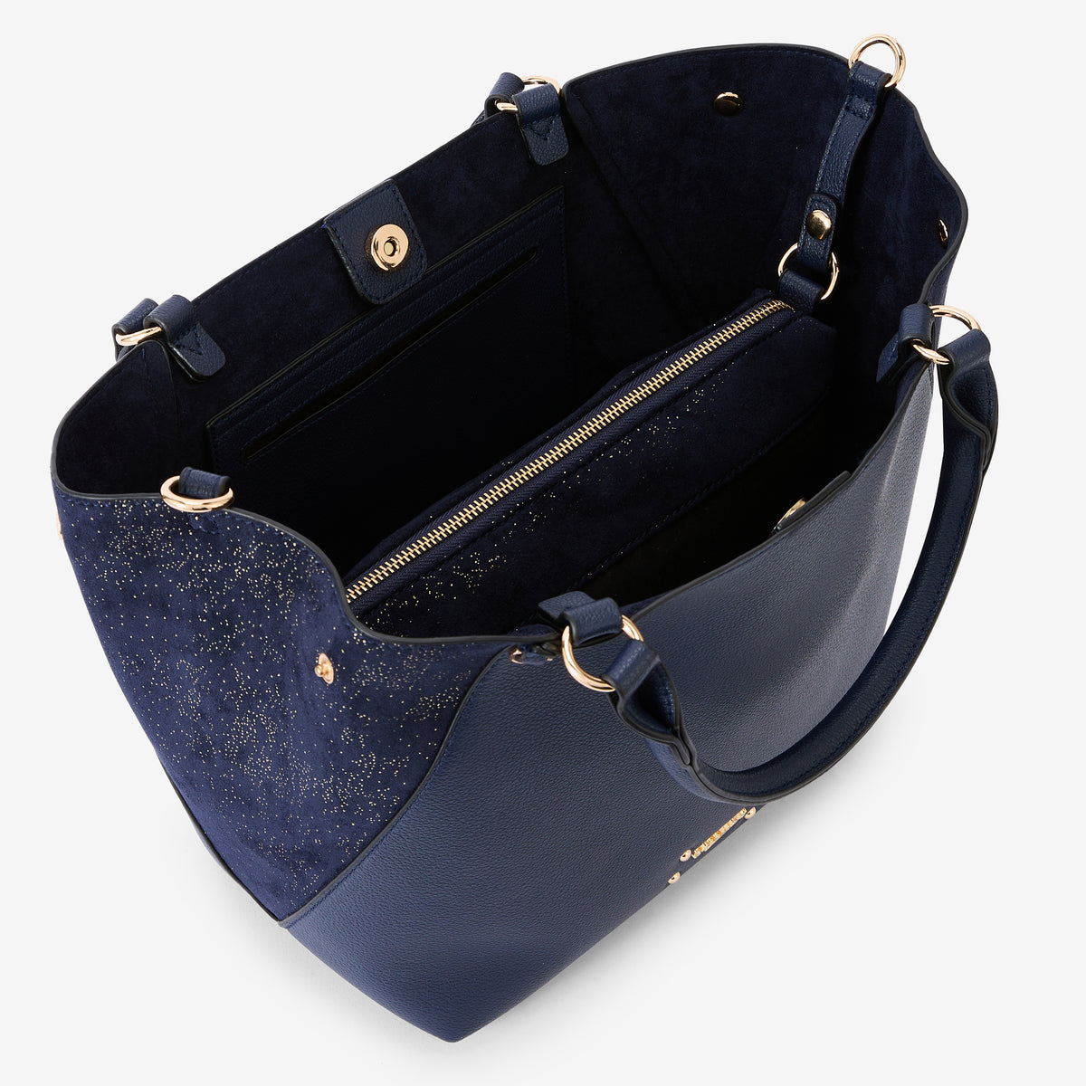 Sac shopper bleu marine Roseanna