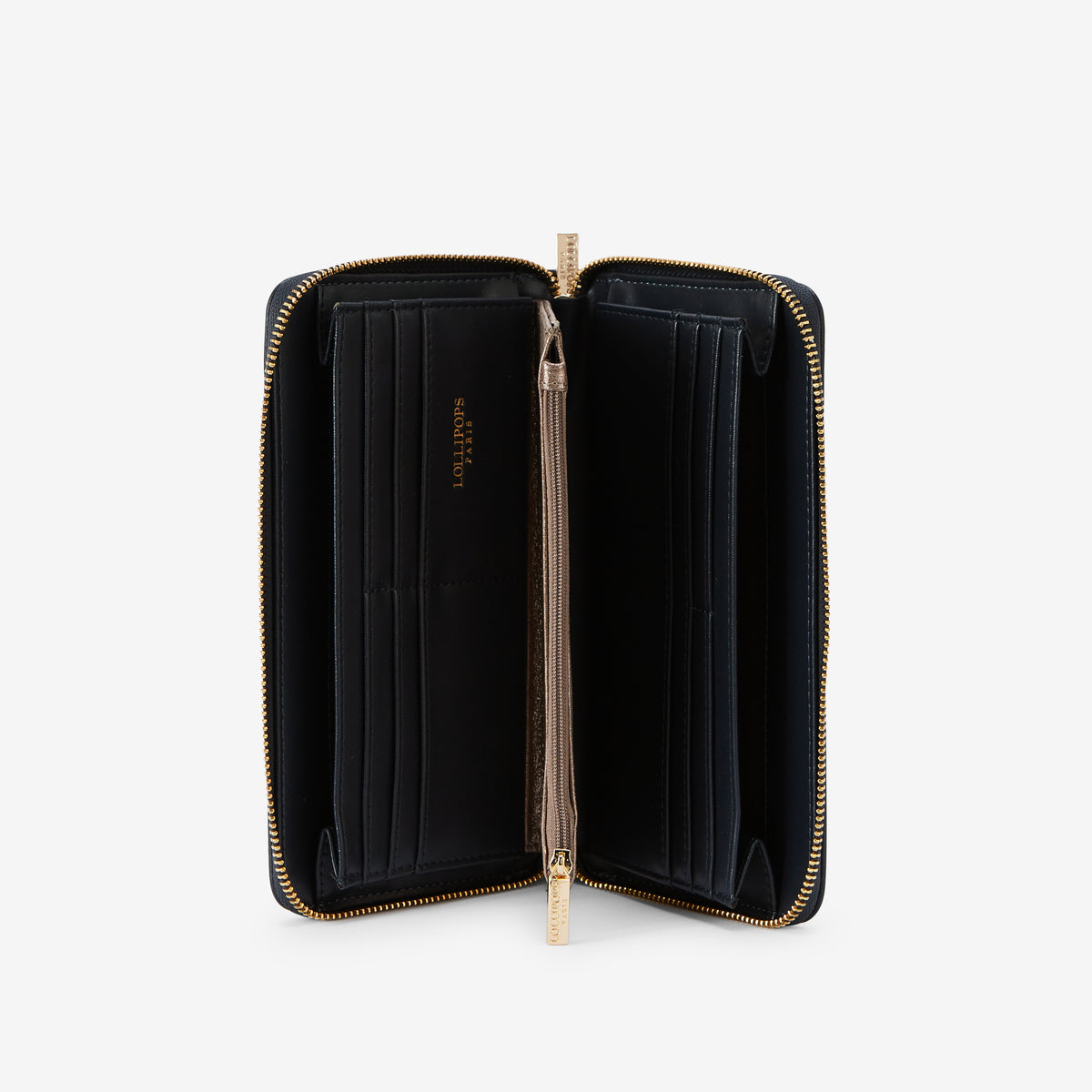 Grand portefeuille bleu marine Rosabelle