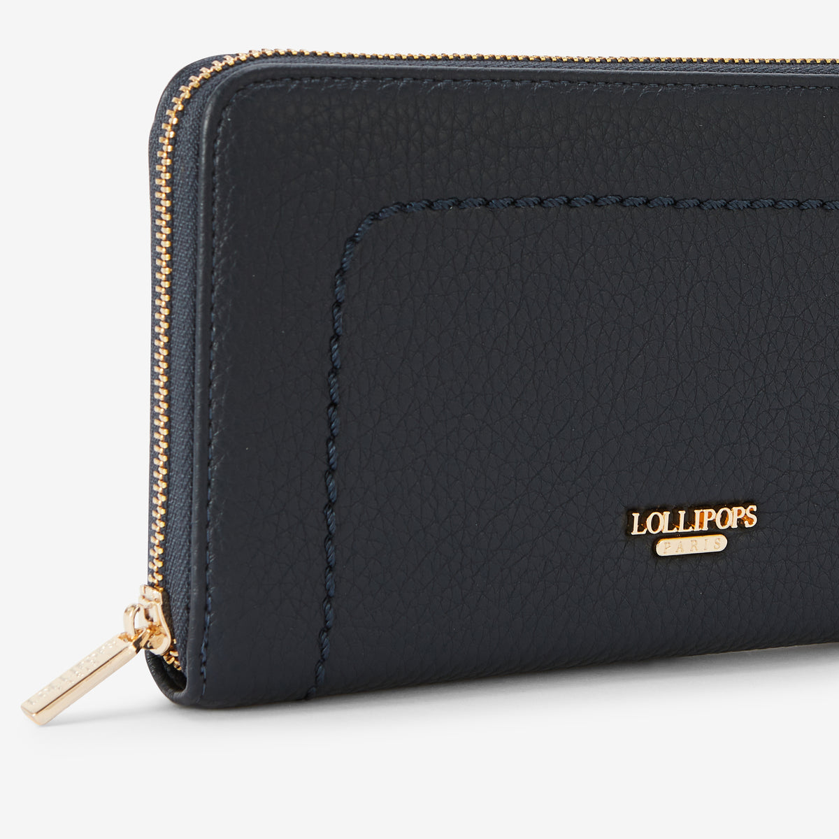 Grand portefeuille bleu marine Rosabelle