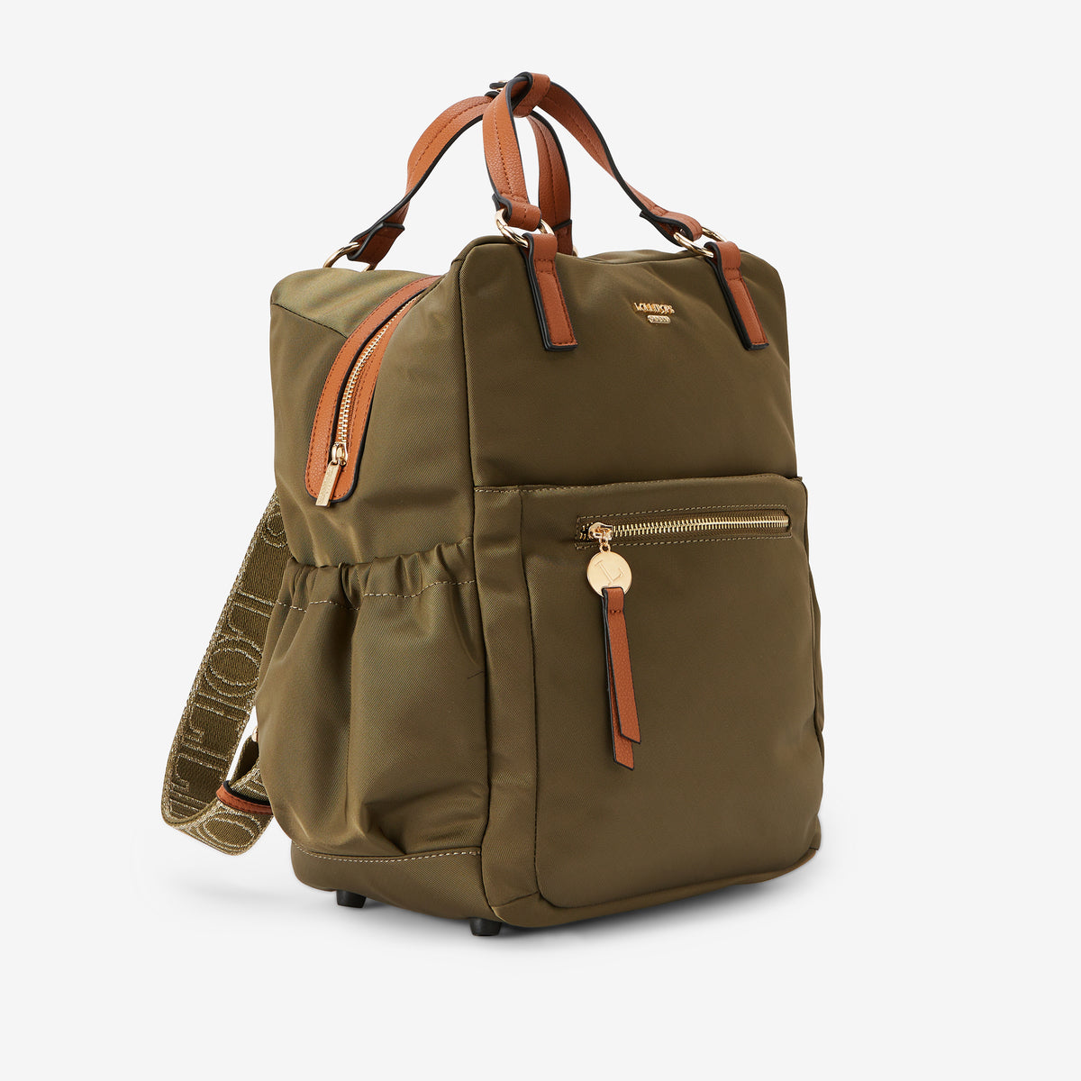 Grand sac à dos kaki Rosa