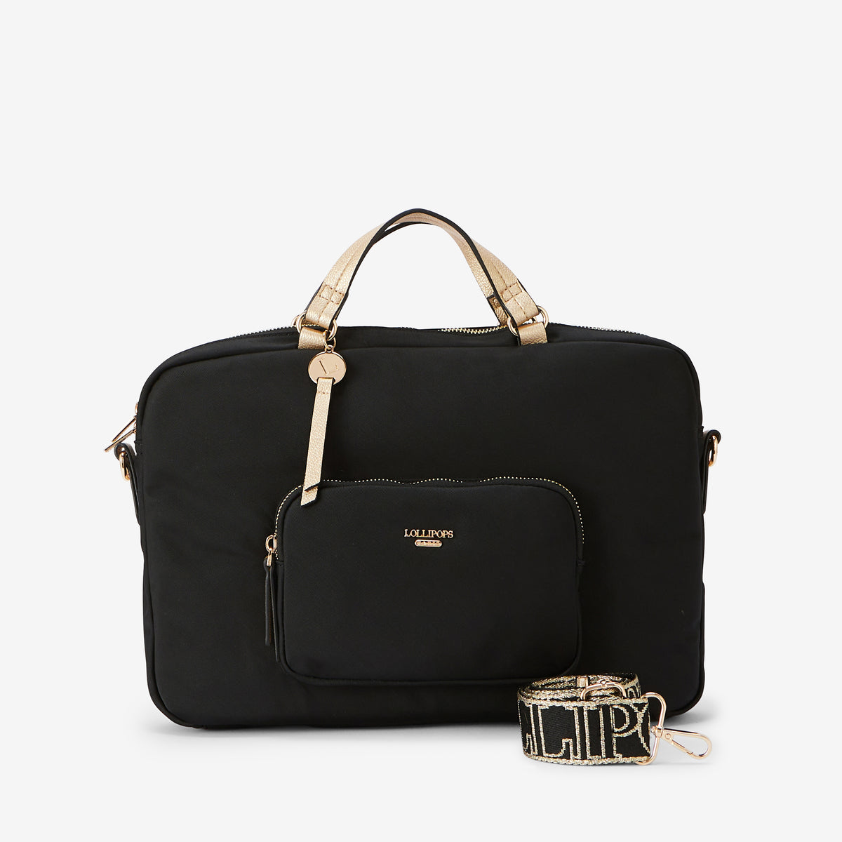 Pochette d'ordinateur noir Rosa