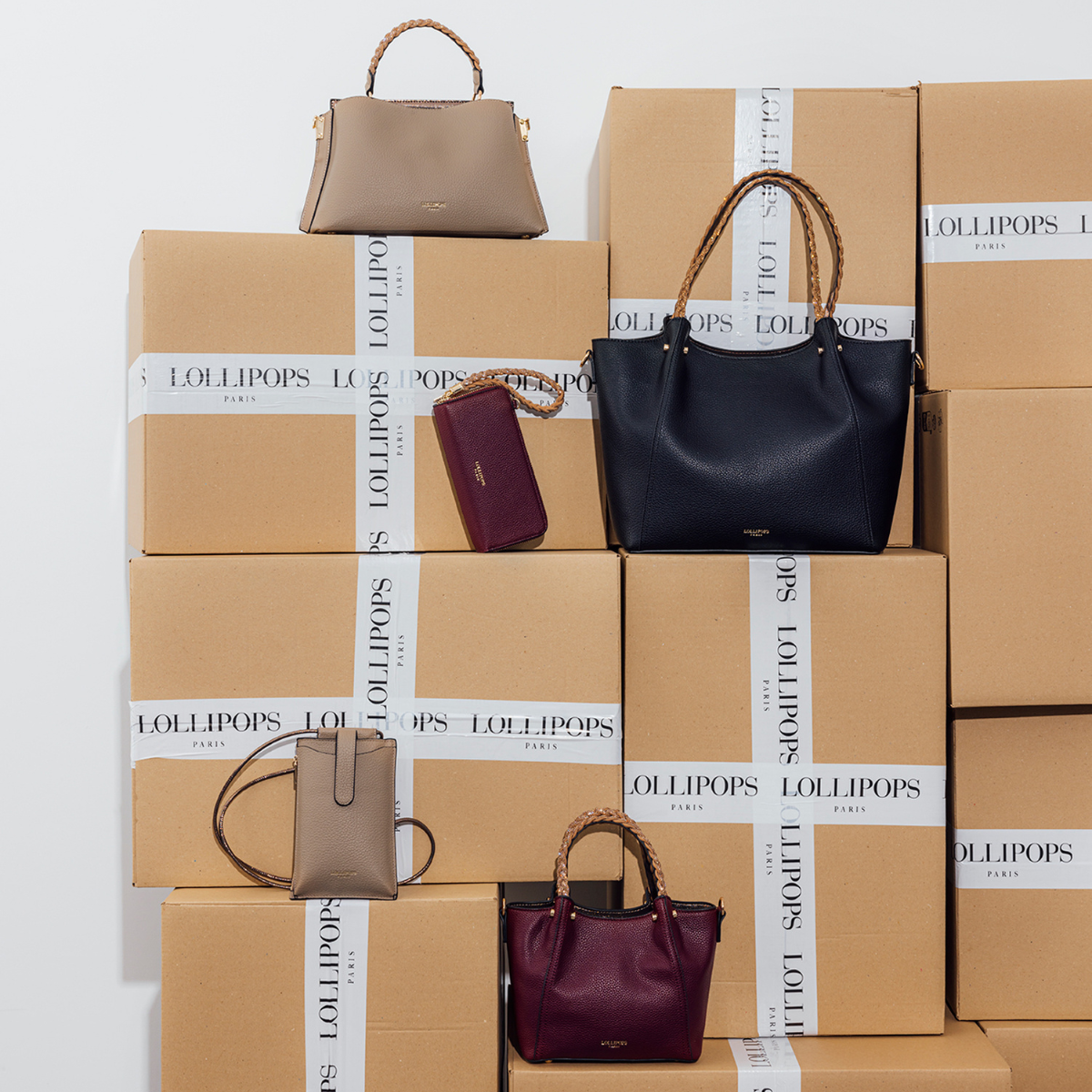 Grand sac shopper noir Rocapina