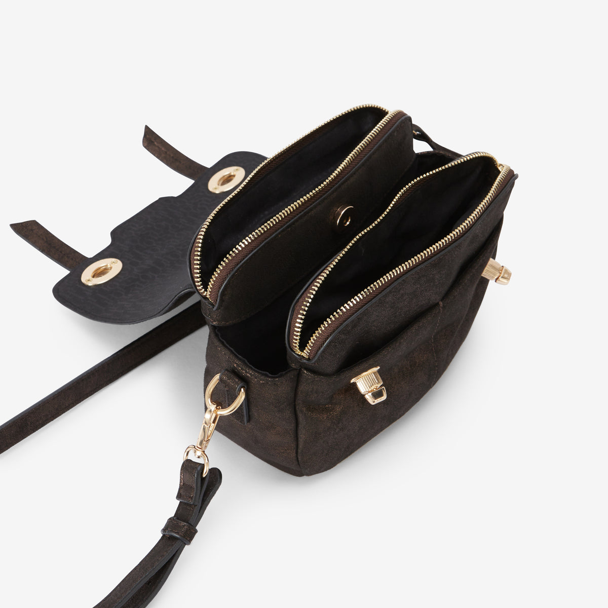 Sac porté épaule marron Roselyne