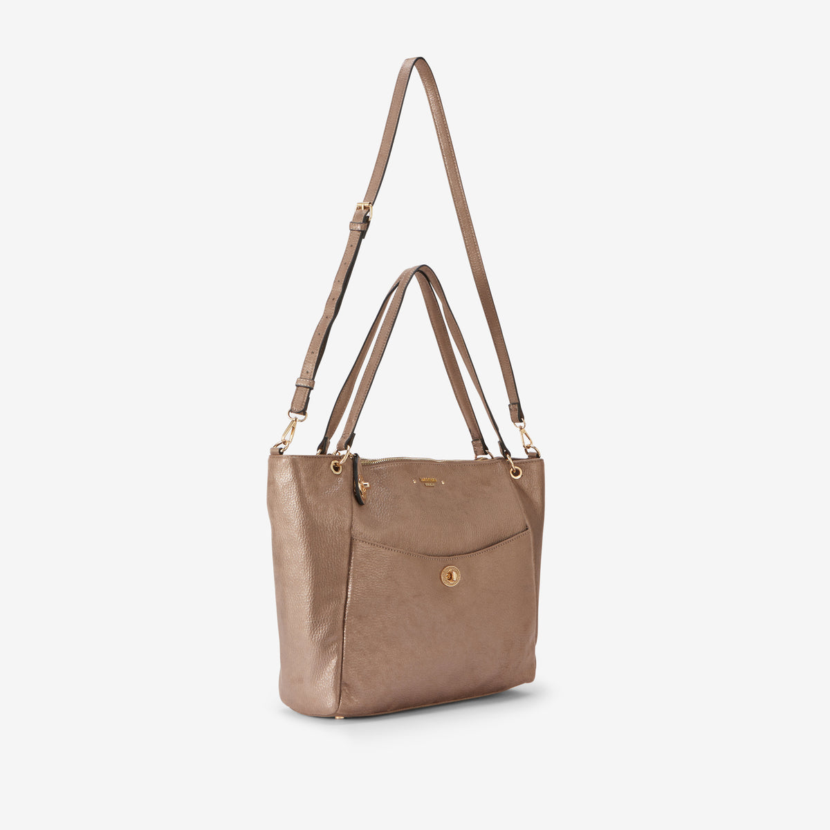 Grand sac shopper taupe Roselyne