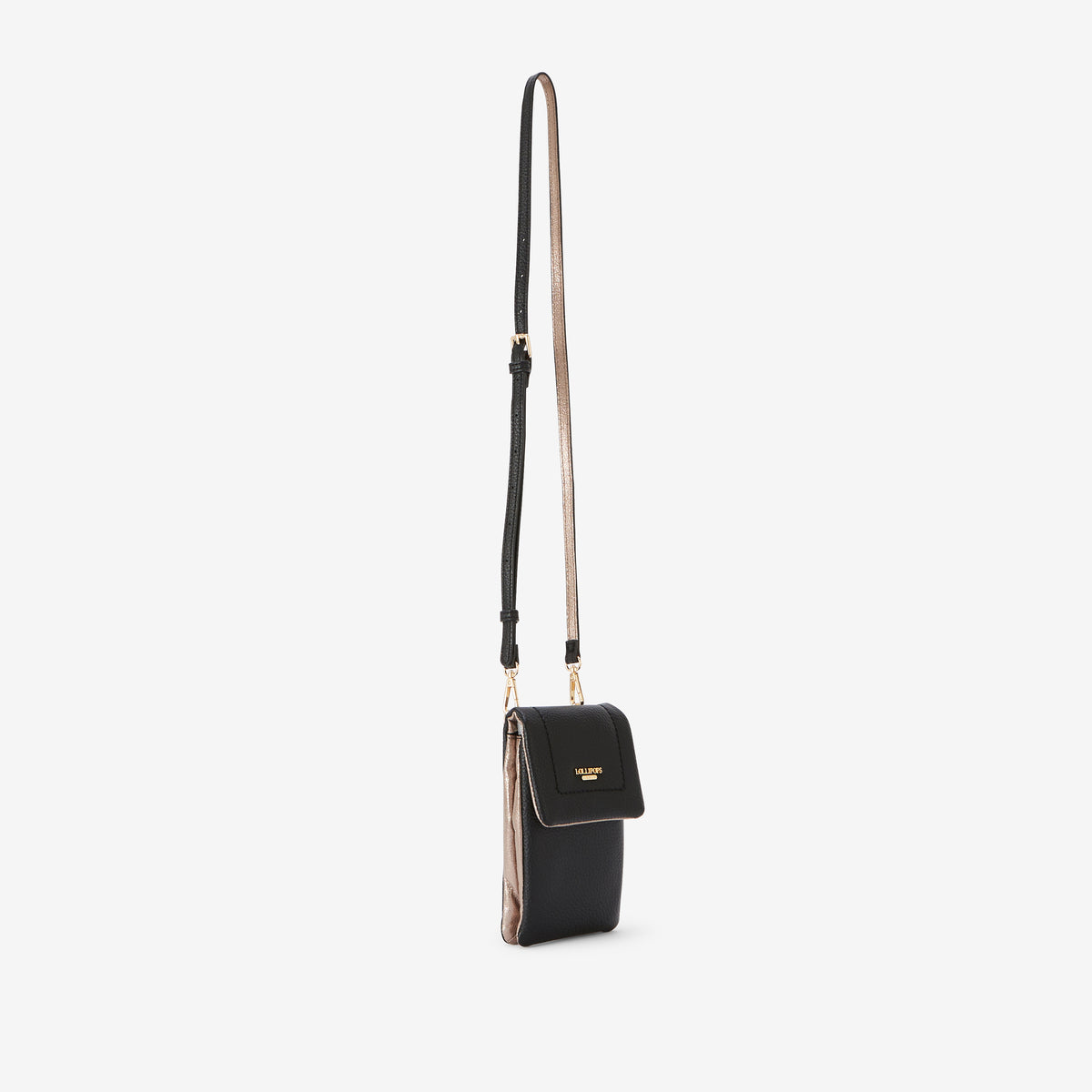 Pochette de téléphone noire Rosabelle