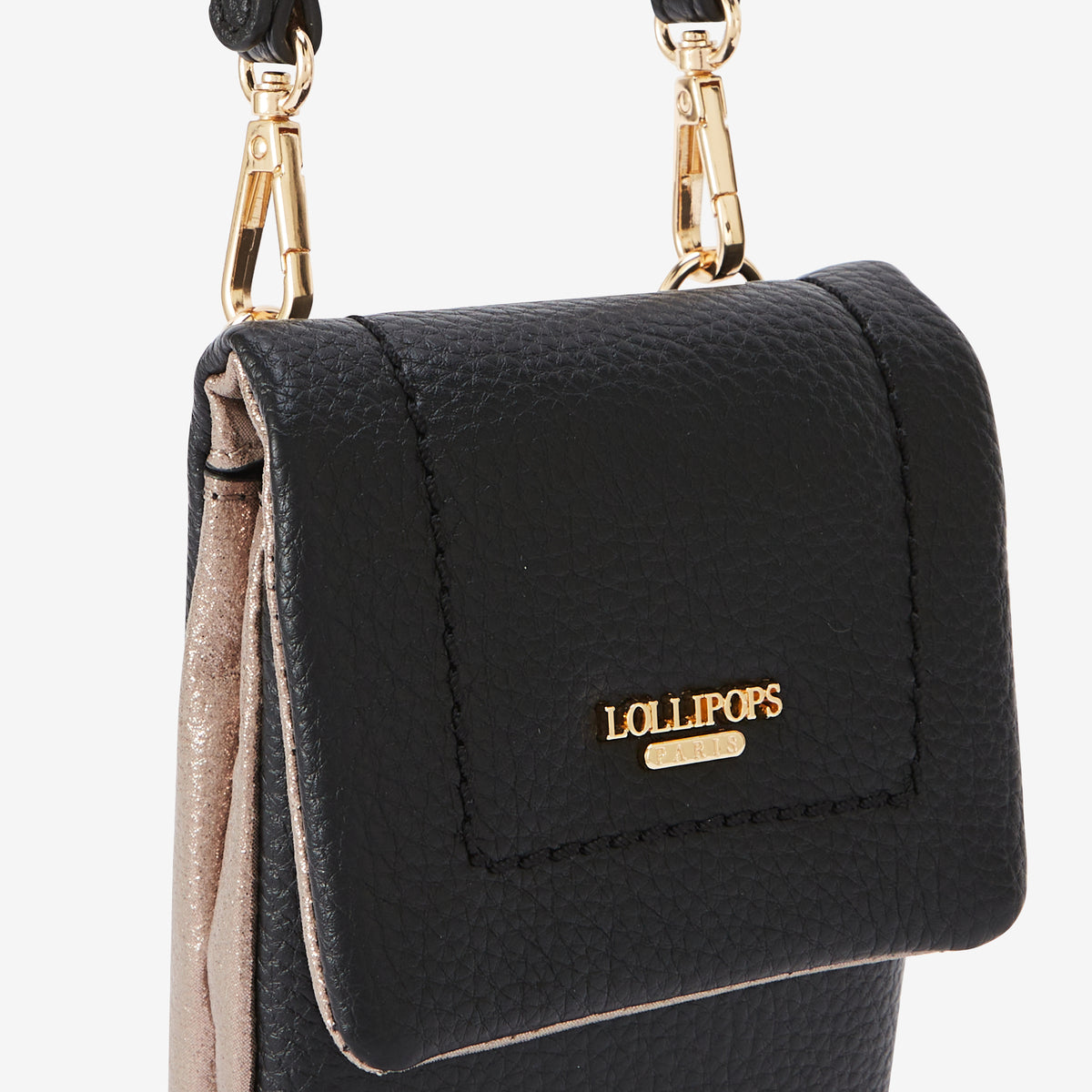 Pochette de téléphone noire Rosabelle