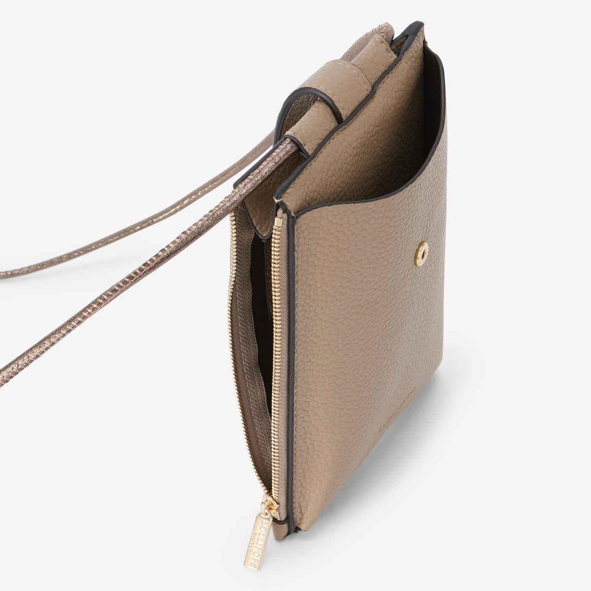 Pochette de téléphone taupe Rocapina