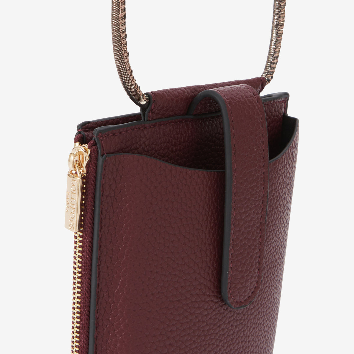 Pochette de téléphone bordeaux Rocapina