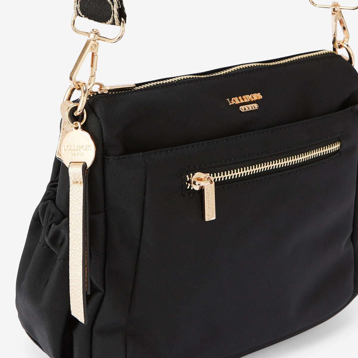 Sac porté épaule noir Rosa