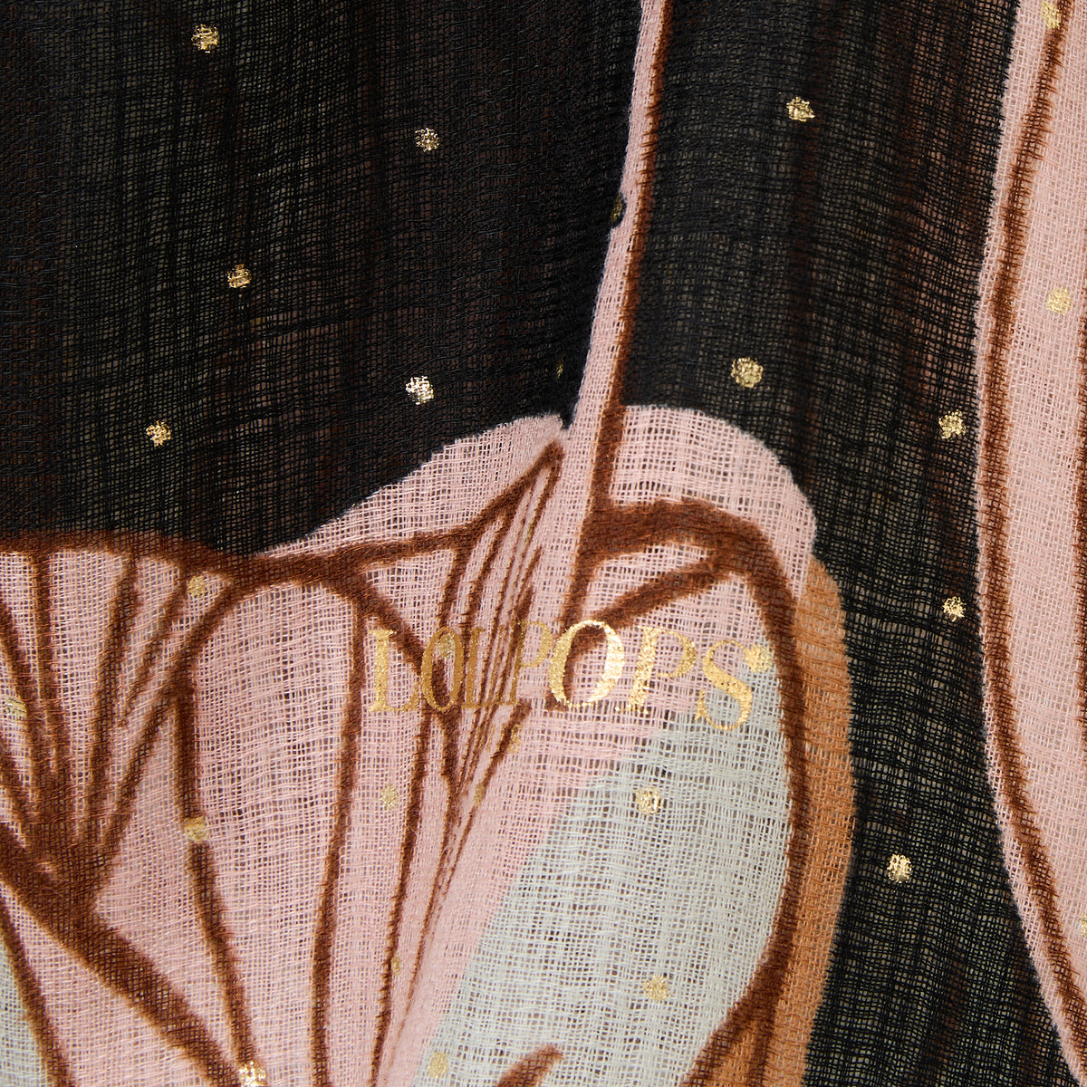 Foulard noir Riccarda