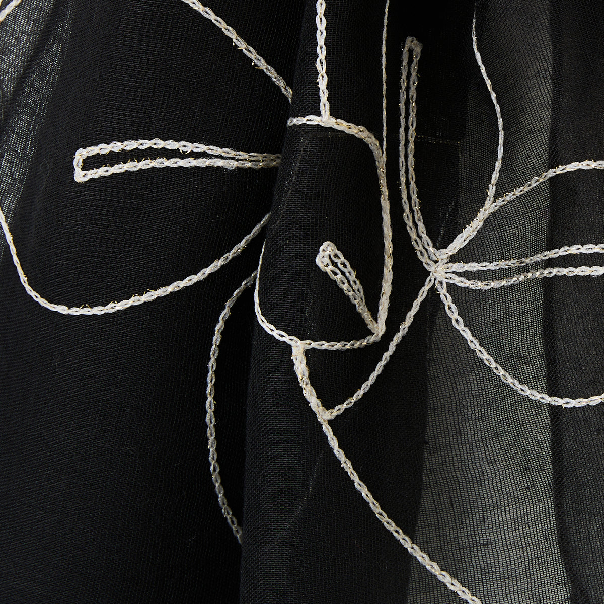 Foulard noir Robertina