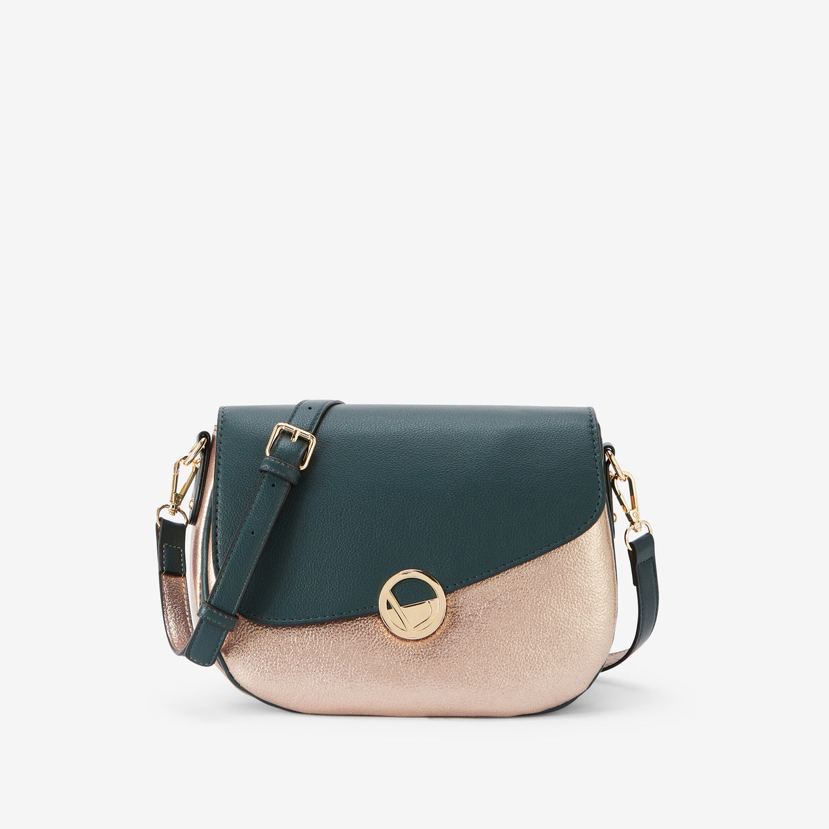 Sac porté épaule vert Romana