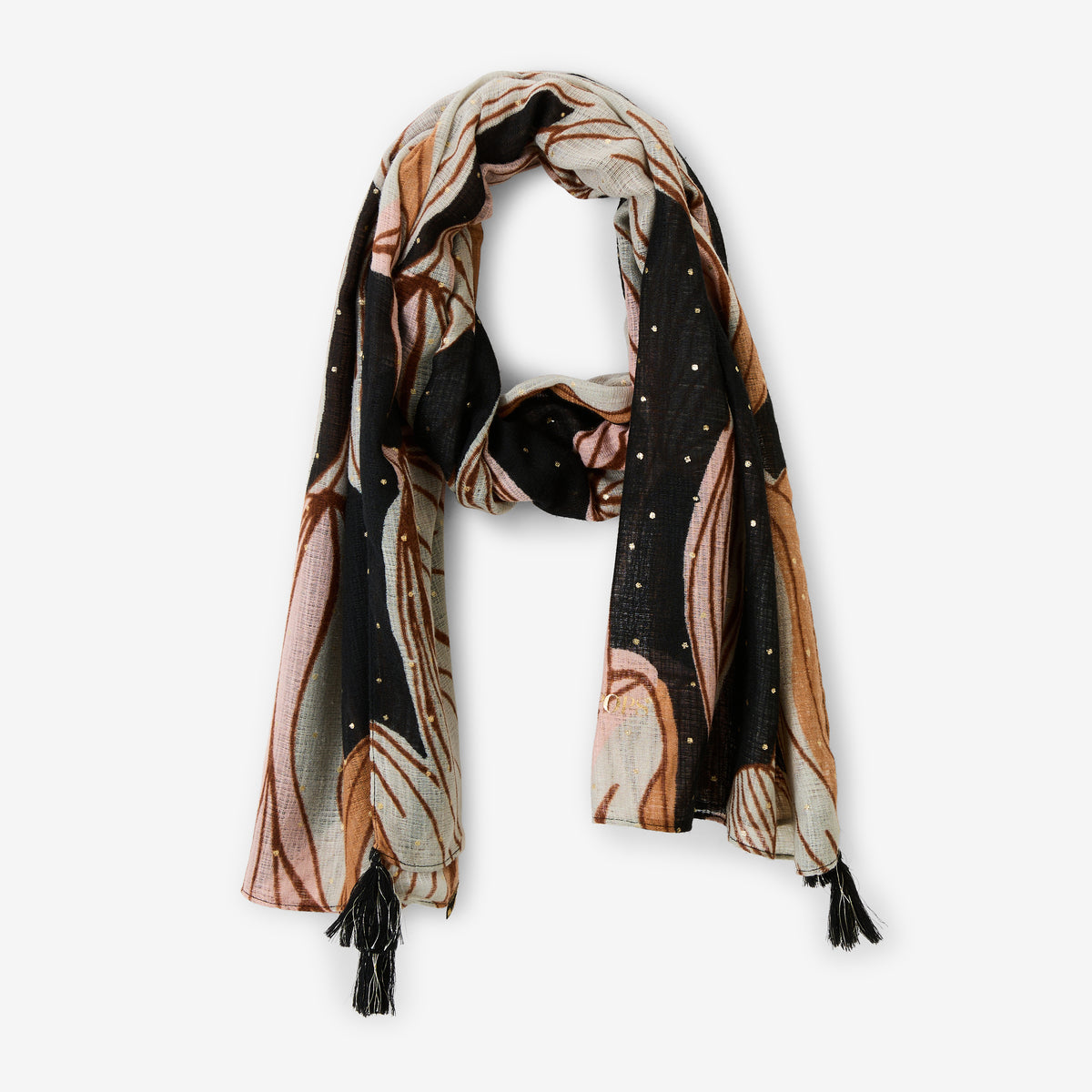 Foulard noir Riccarda