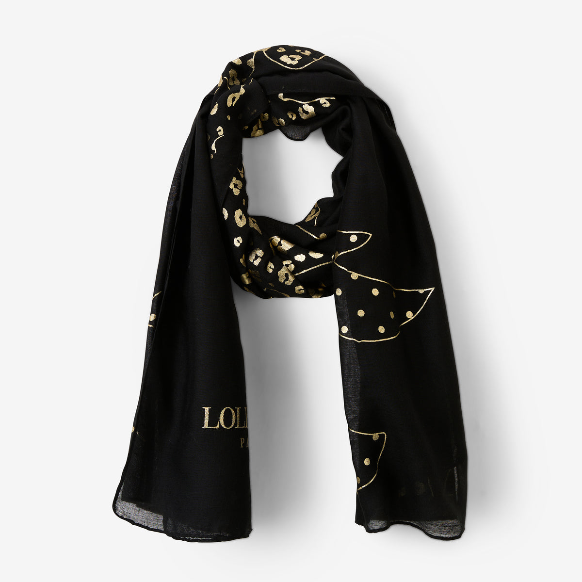 Foulard noir Ronyta