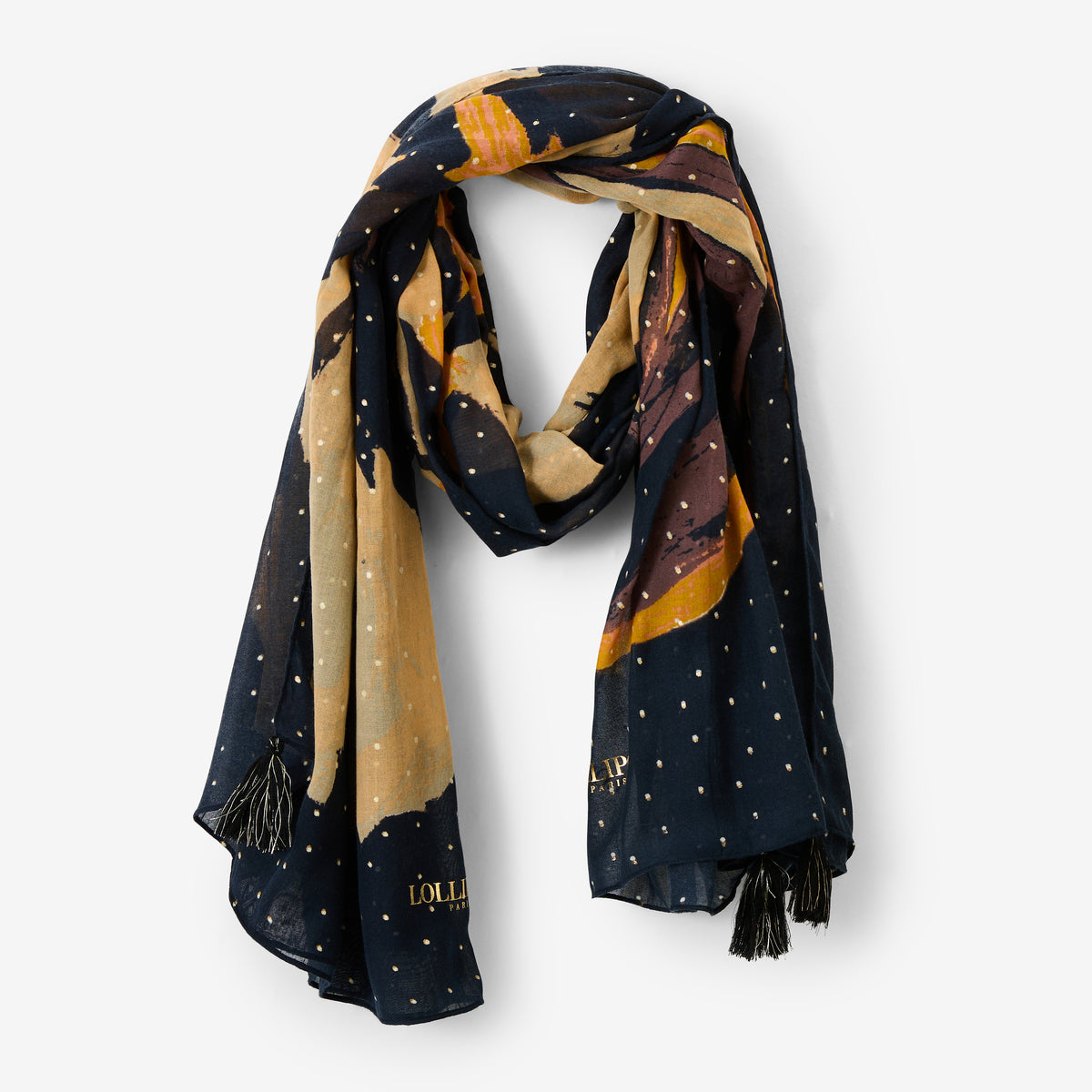Foulard noir Roza