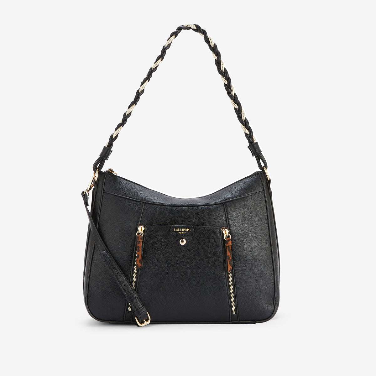 Grand sac hobo noir Rosazia