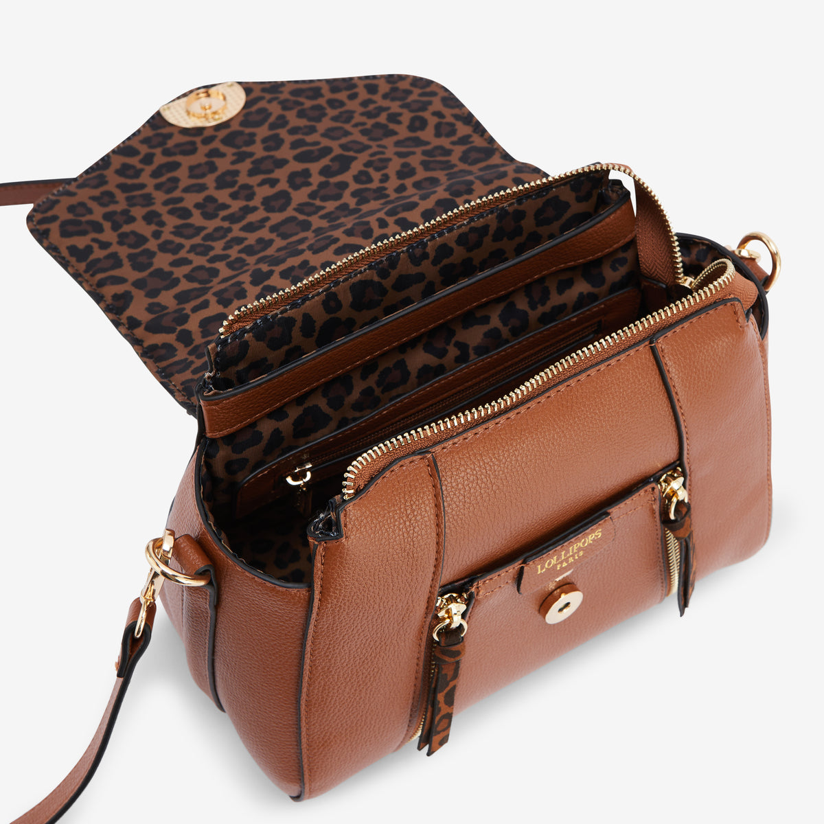 Sac porté épaule camel Rosazia