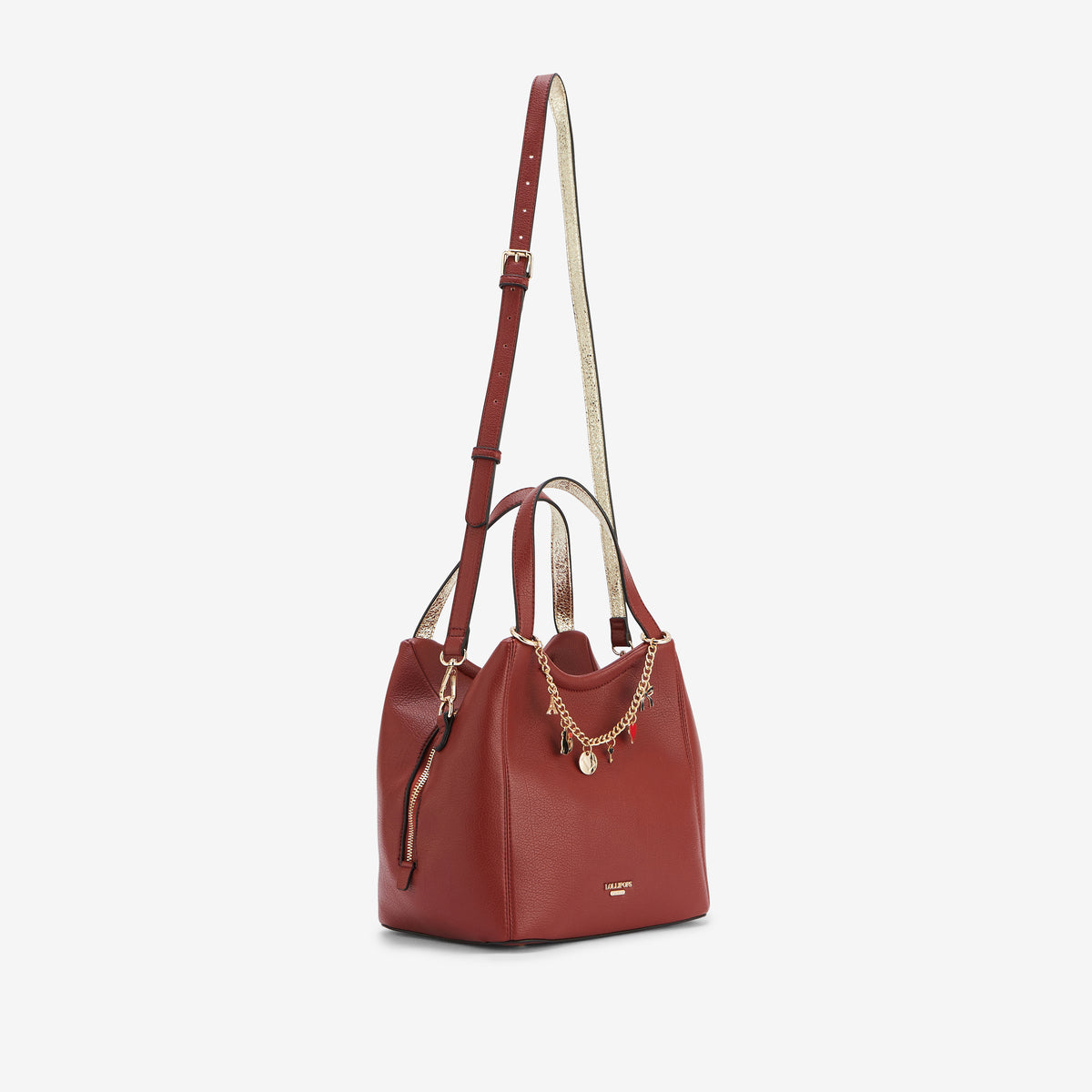 Sac shopper brique Roselaine