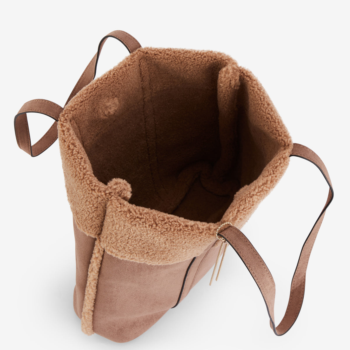 Grand sac shopper taupe Reyana