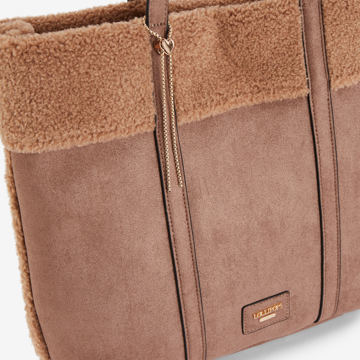 Grand sac shopper taupe Reyana