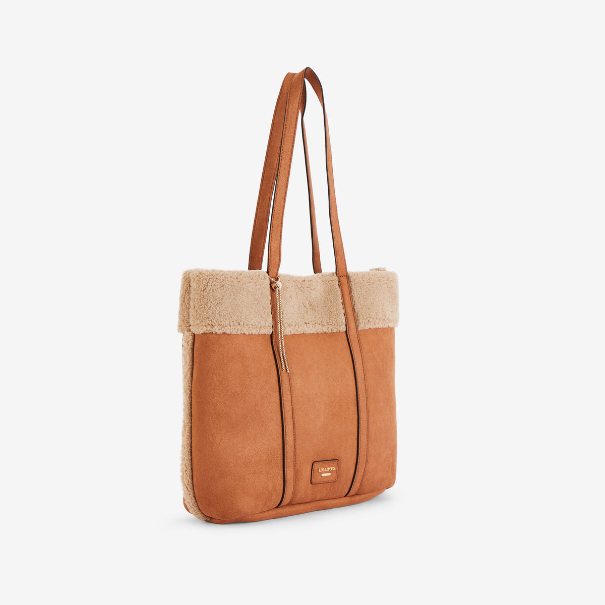 Grand sac shopper camel Reyana